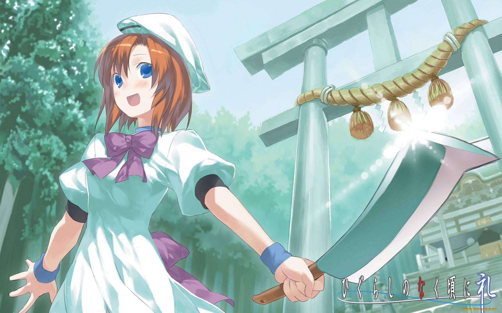 аниме, higurashi, no, naku, koro, ni, ryuuguu, rena
