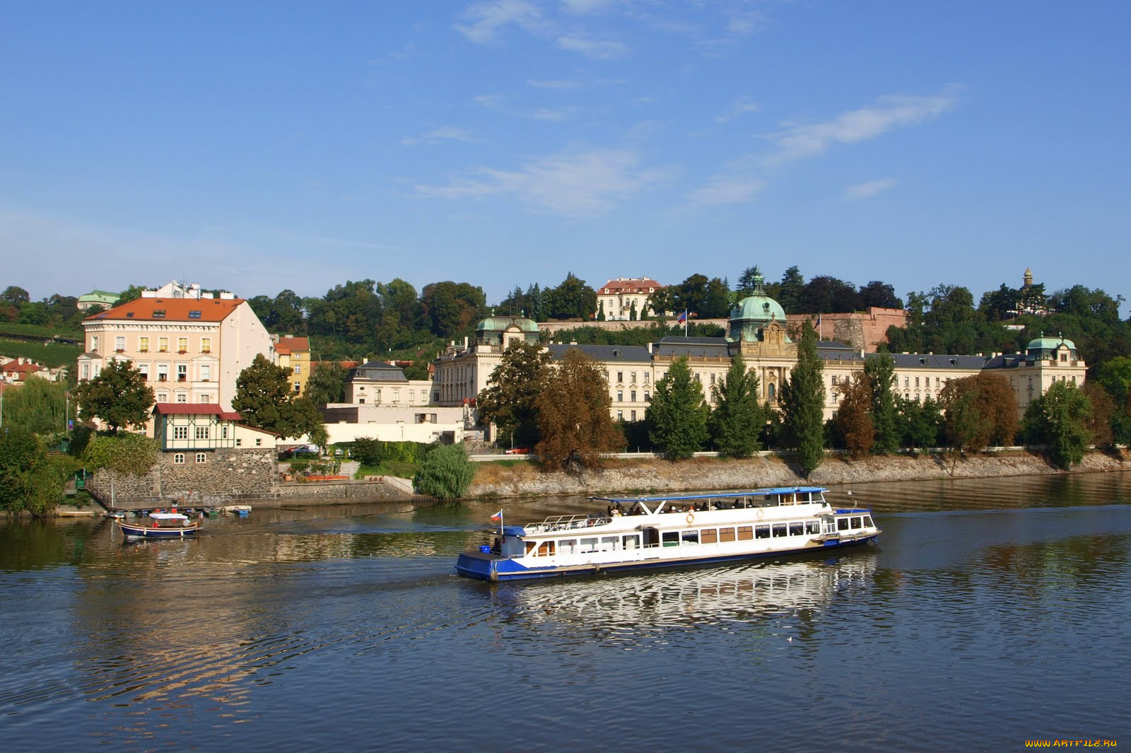 корабли, теплоходы, Чехия, влтава
