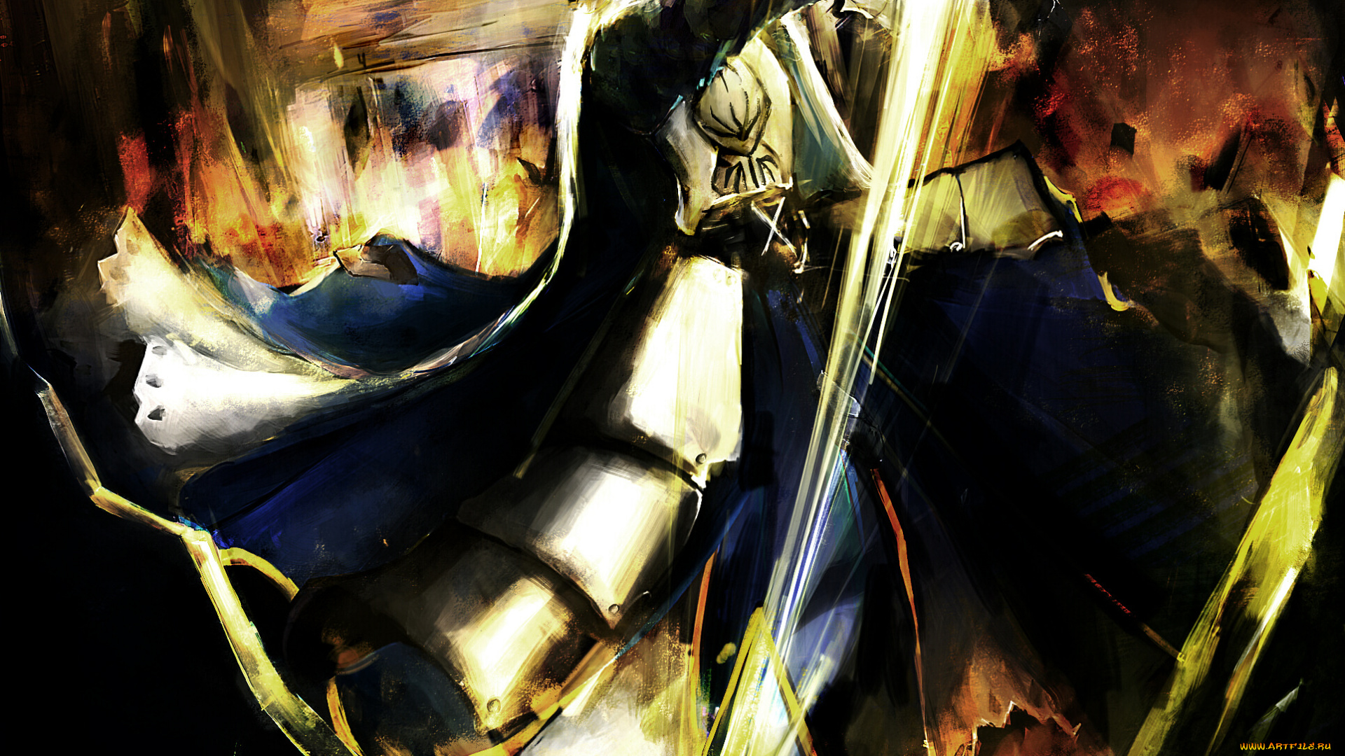 аниме, fate, zero, saber, fatezero