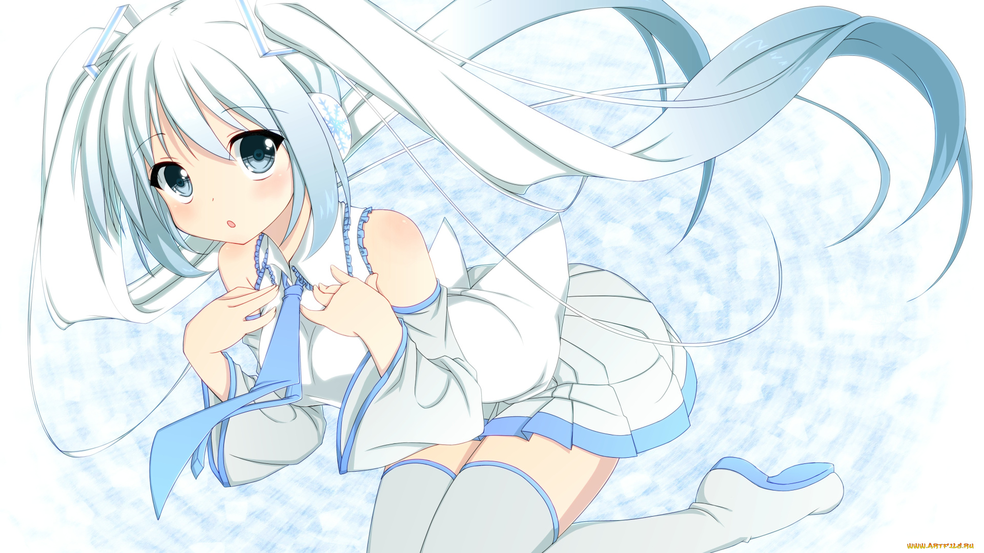 аниме, vocaloid, девушка