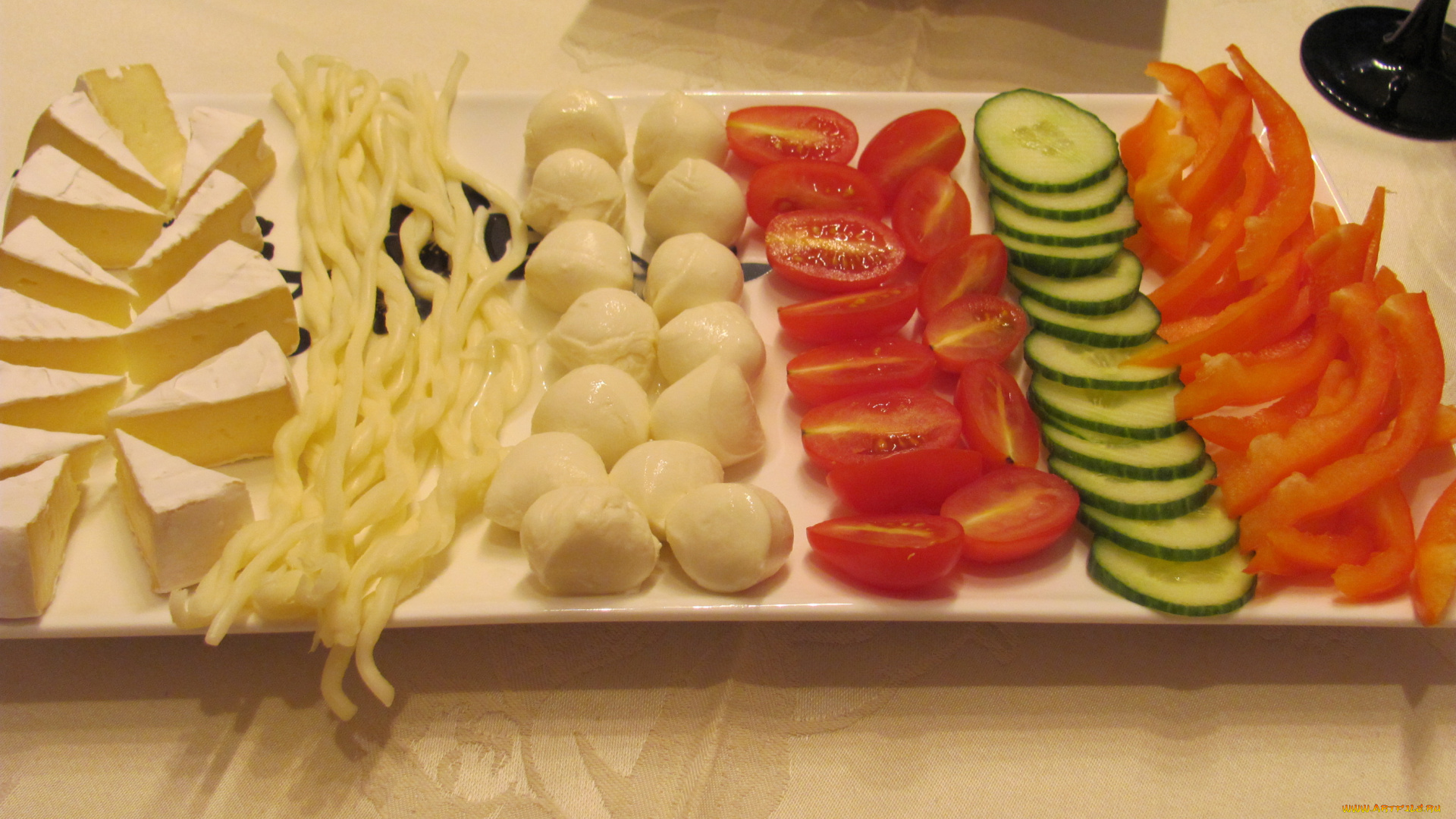 еда, салаты, закуски, сыр, перец, помидоры, огурцы, томаты