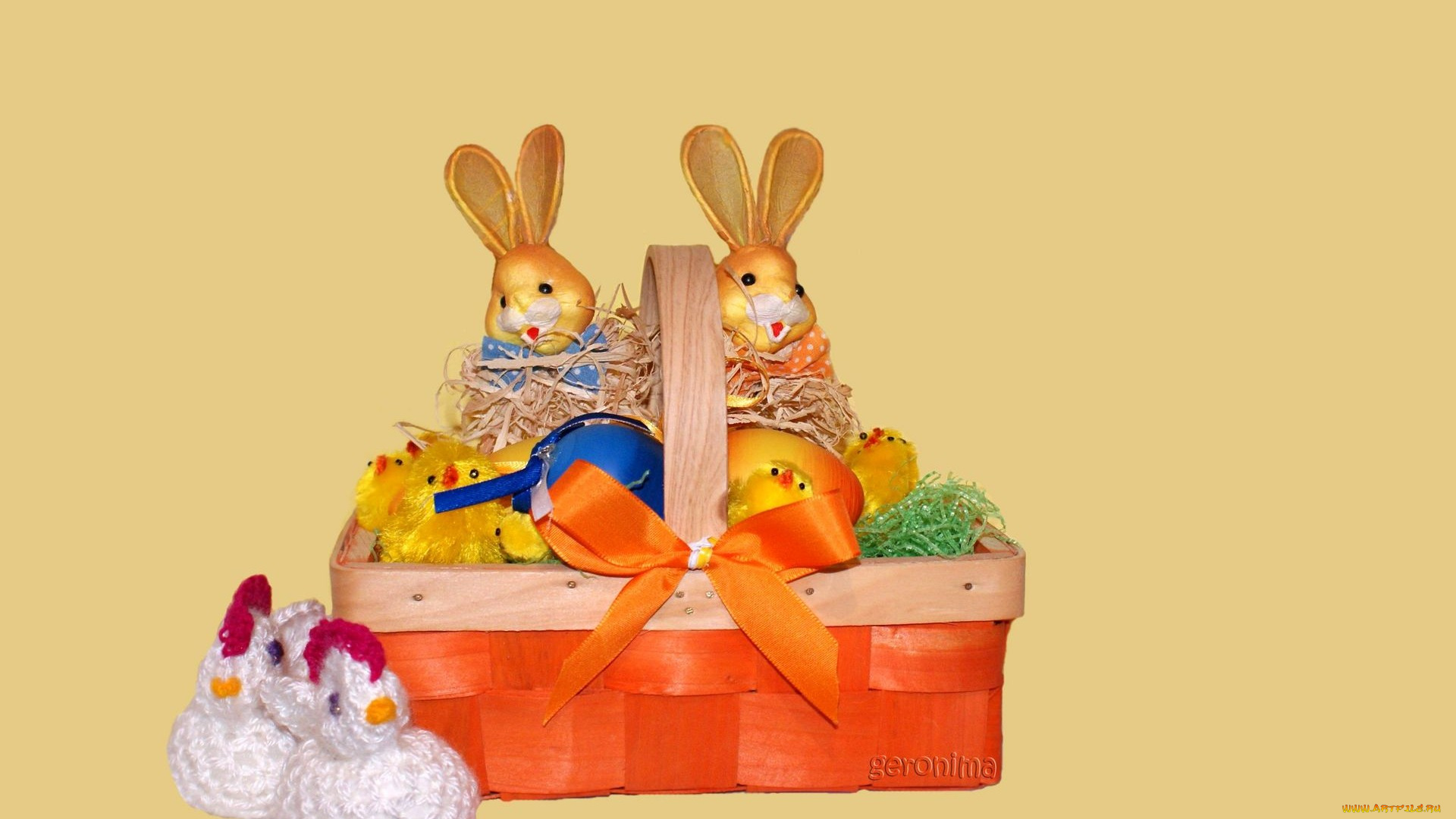 праздничные, пасха, корзинка, игрушки