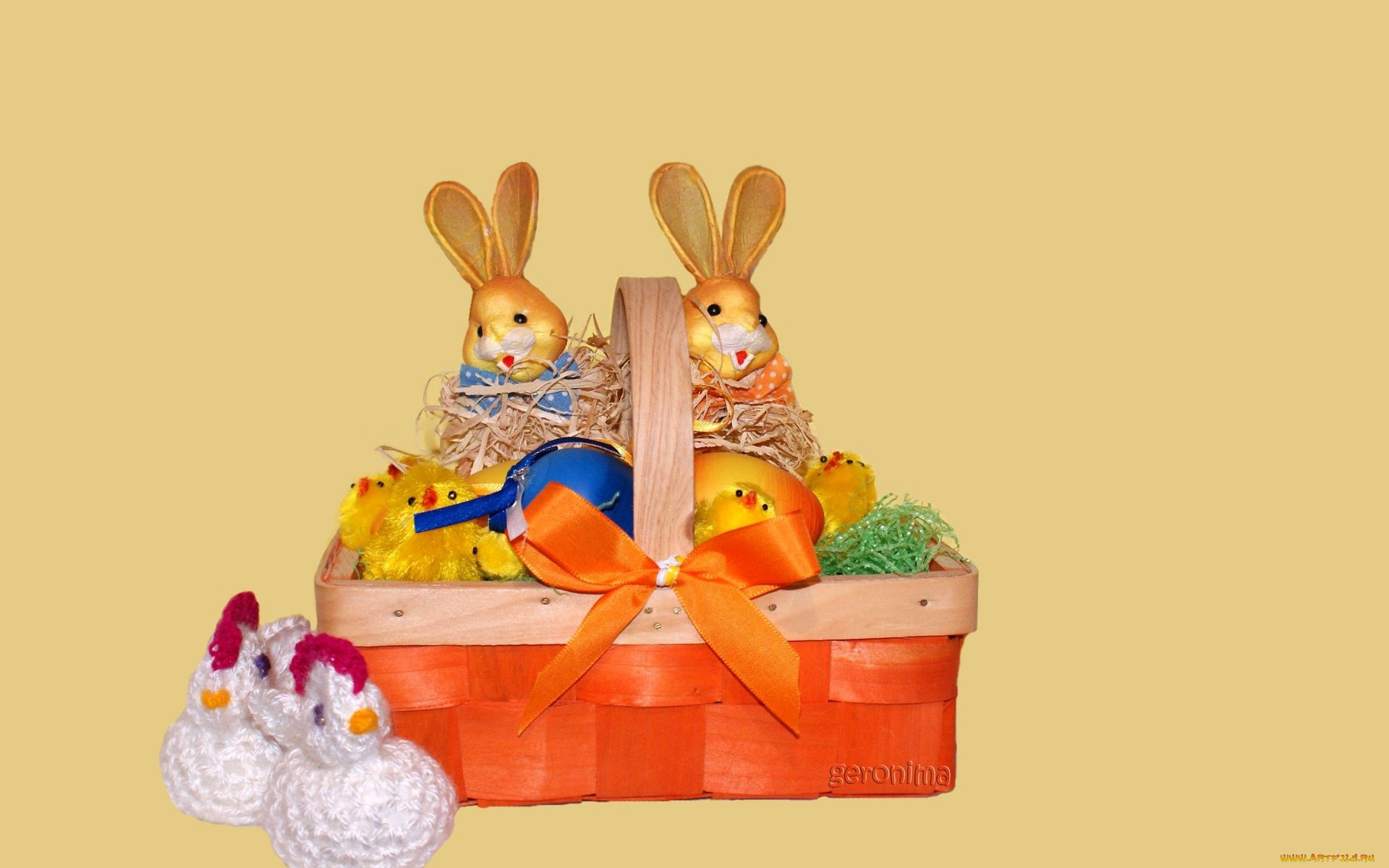 праздничные, пасха, корзинка, игрушки