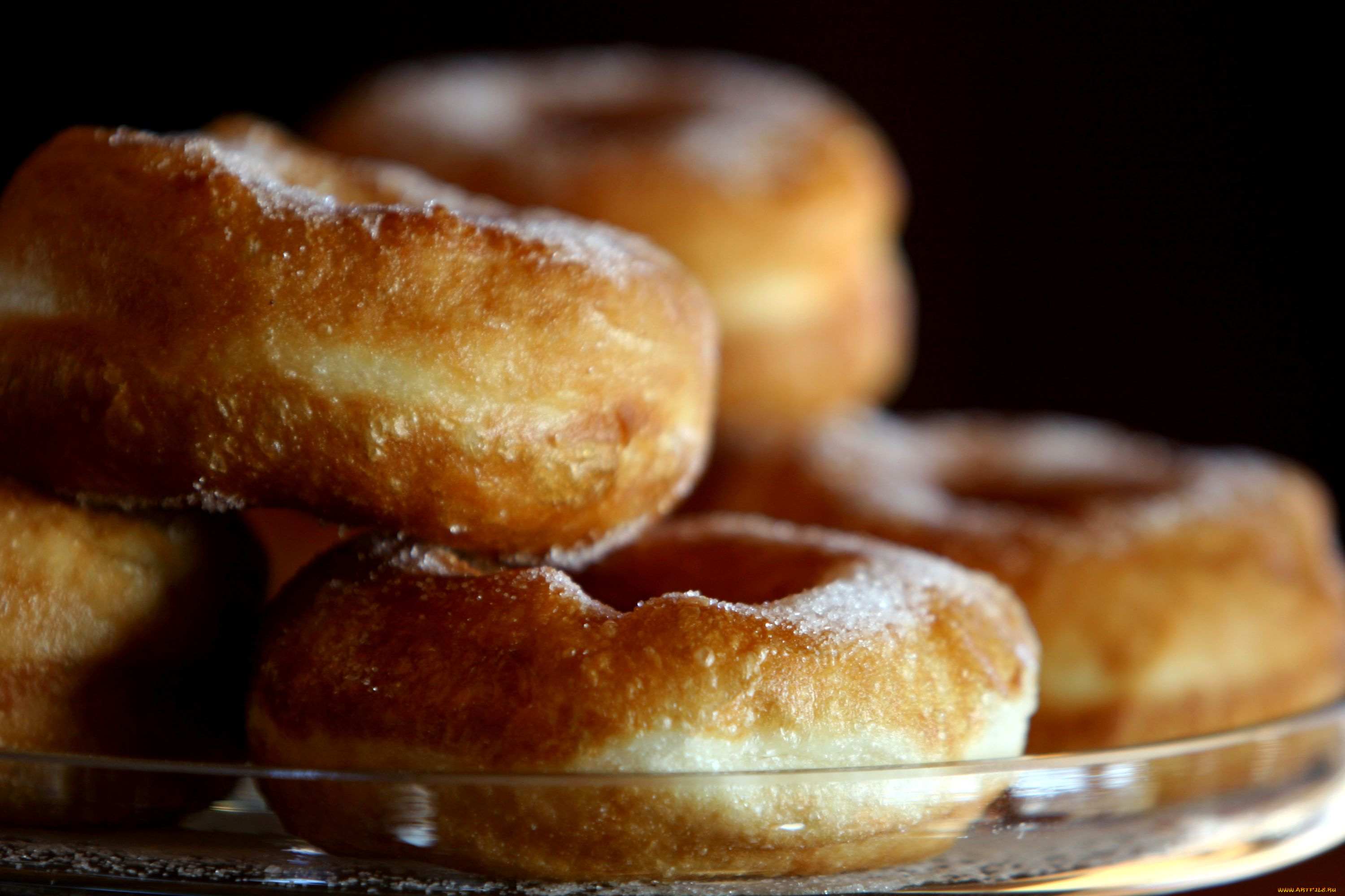 еда, хлеб, выпечка, пончики, сахарная, пудра