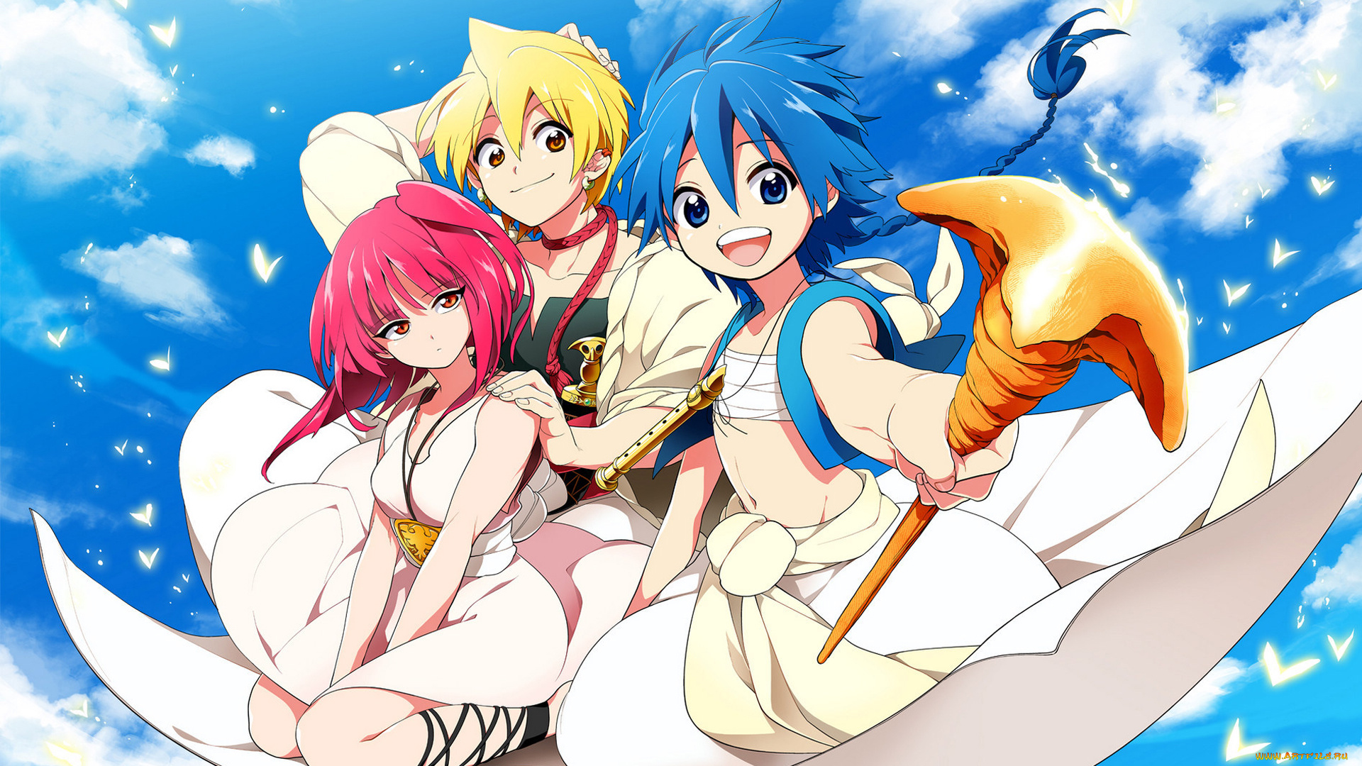 аниме, magi, the, labyrinth, of, magic