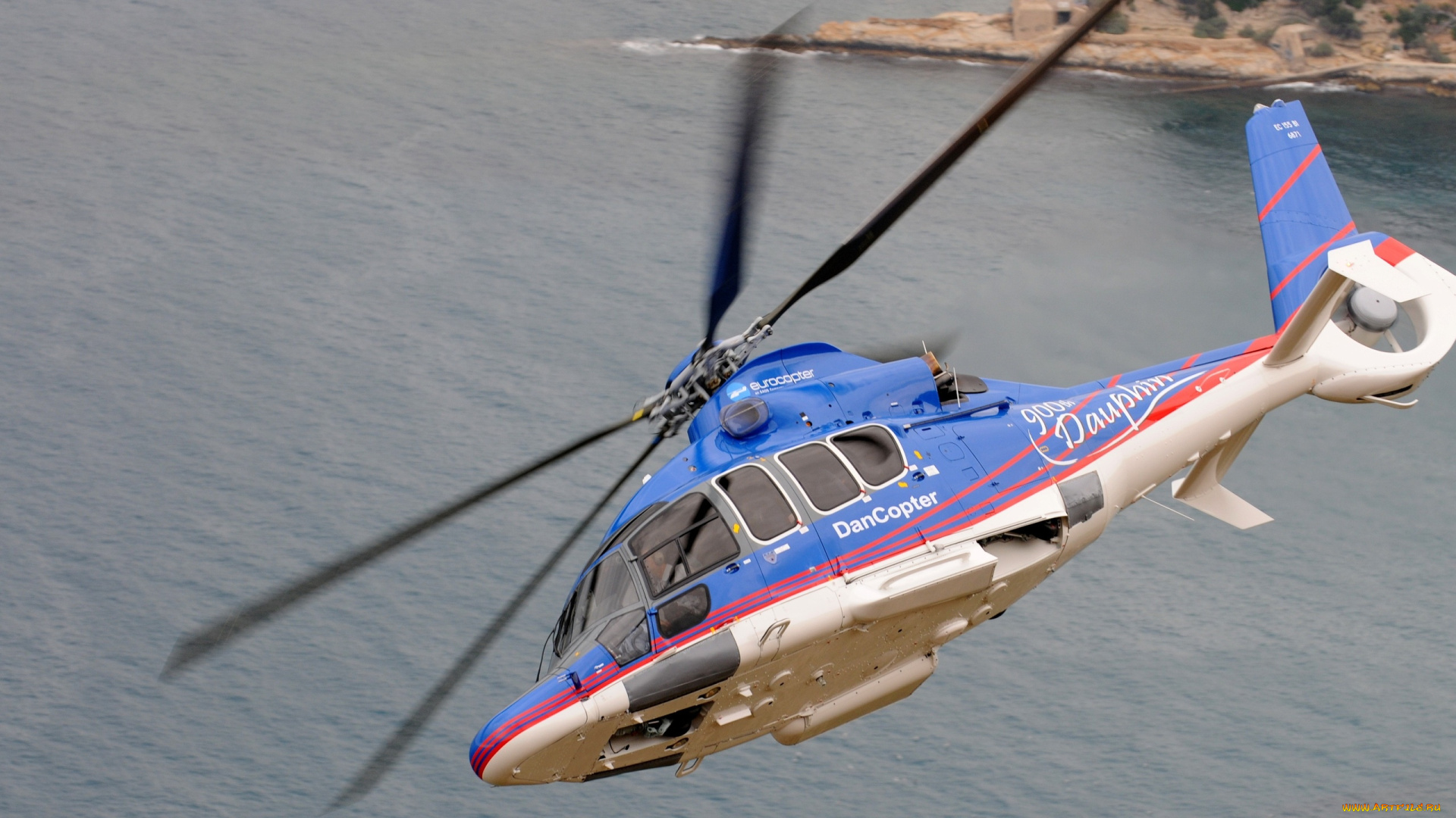 еврокоптер, авиация, вертолёты, вертолет, полет, крен