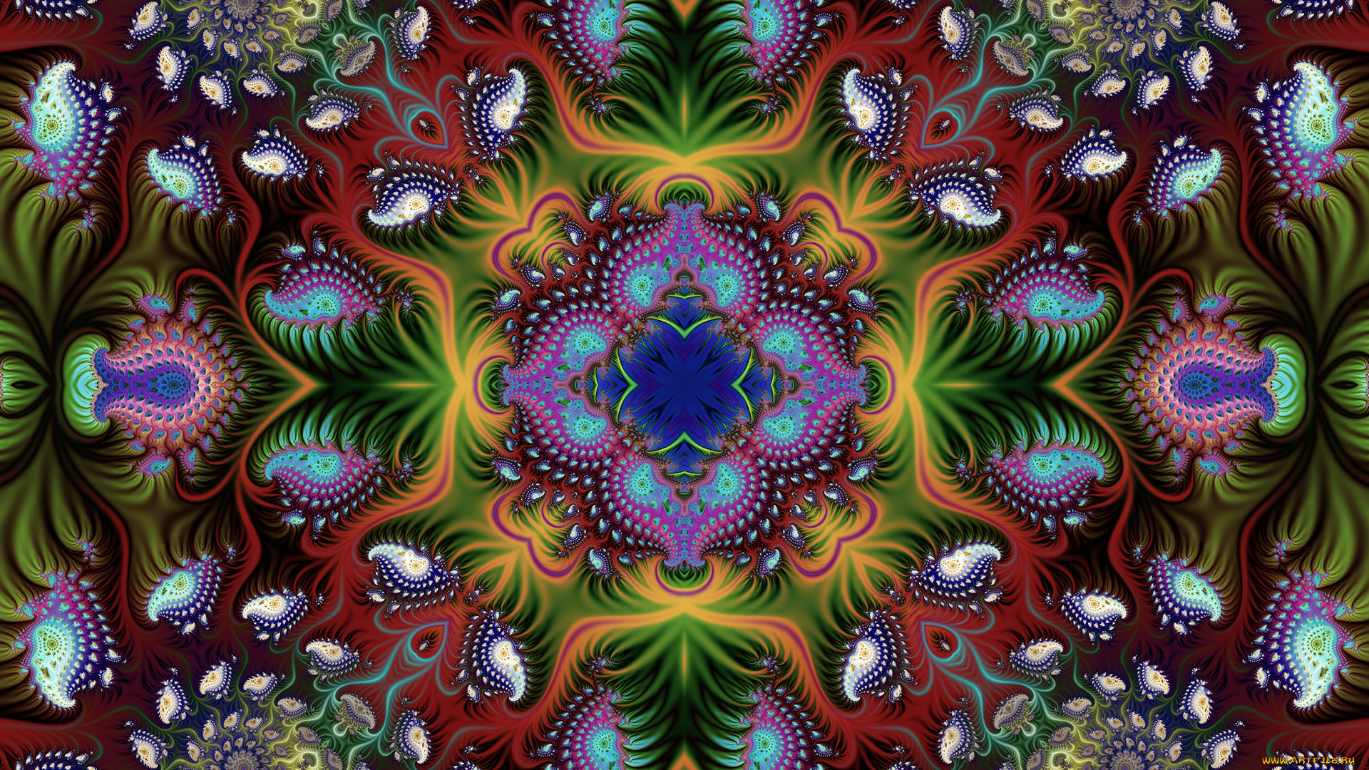 3д, графика, fractal, , фракталы, цвета, фон, узор