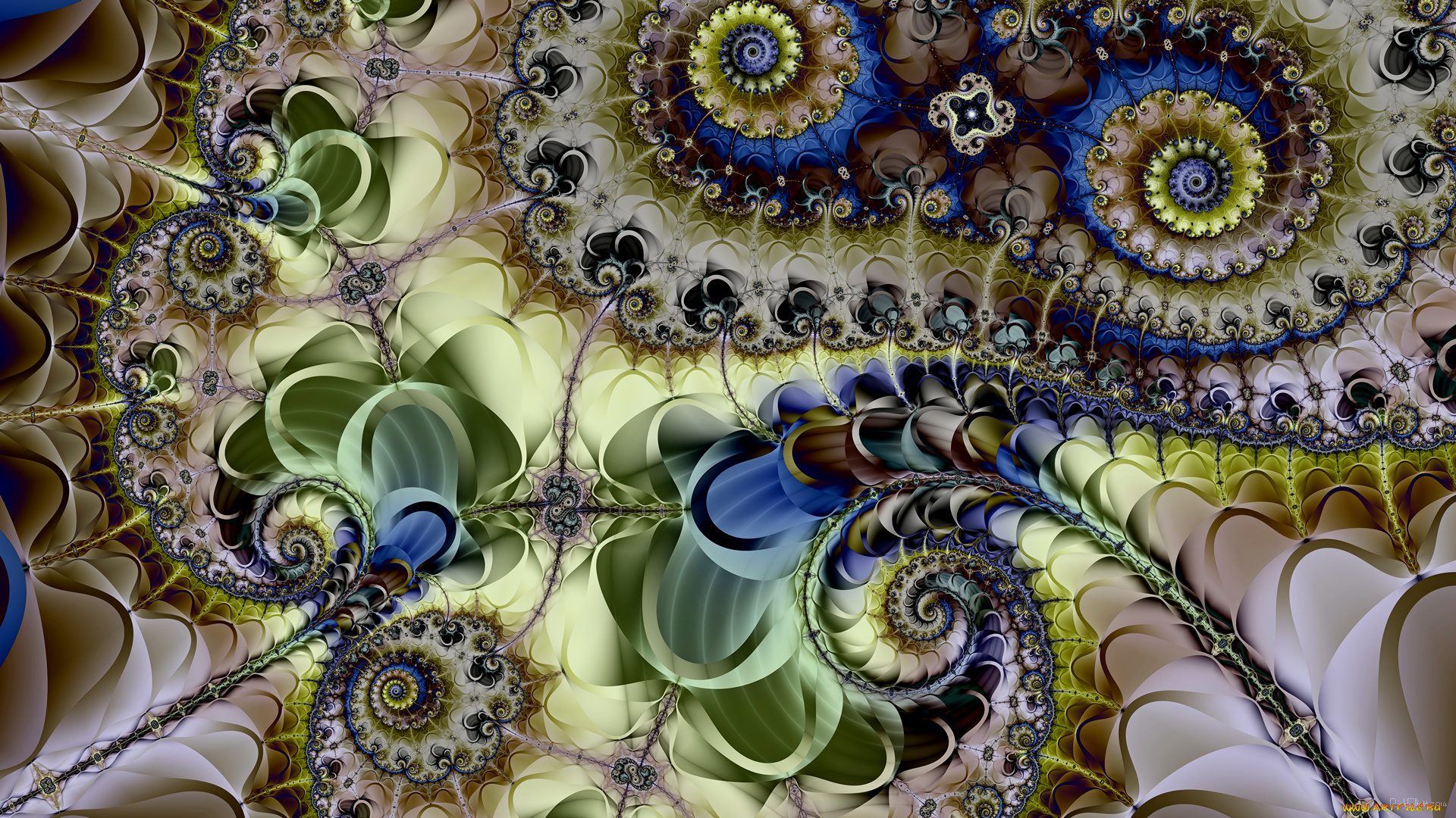 3д, графика, fractal, , фракталы, фон, цвета, узор