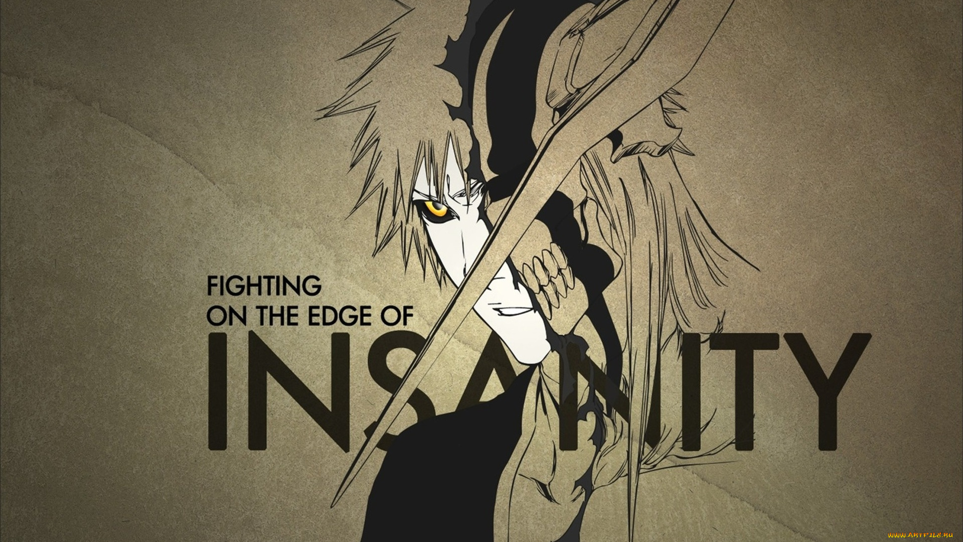 аниме, bleach, блич, пустой, ичиго, куросаки, шинигами, парень