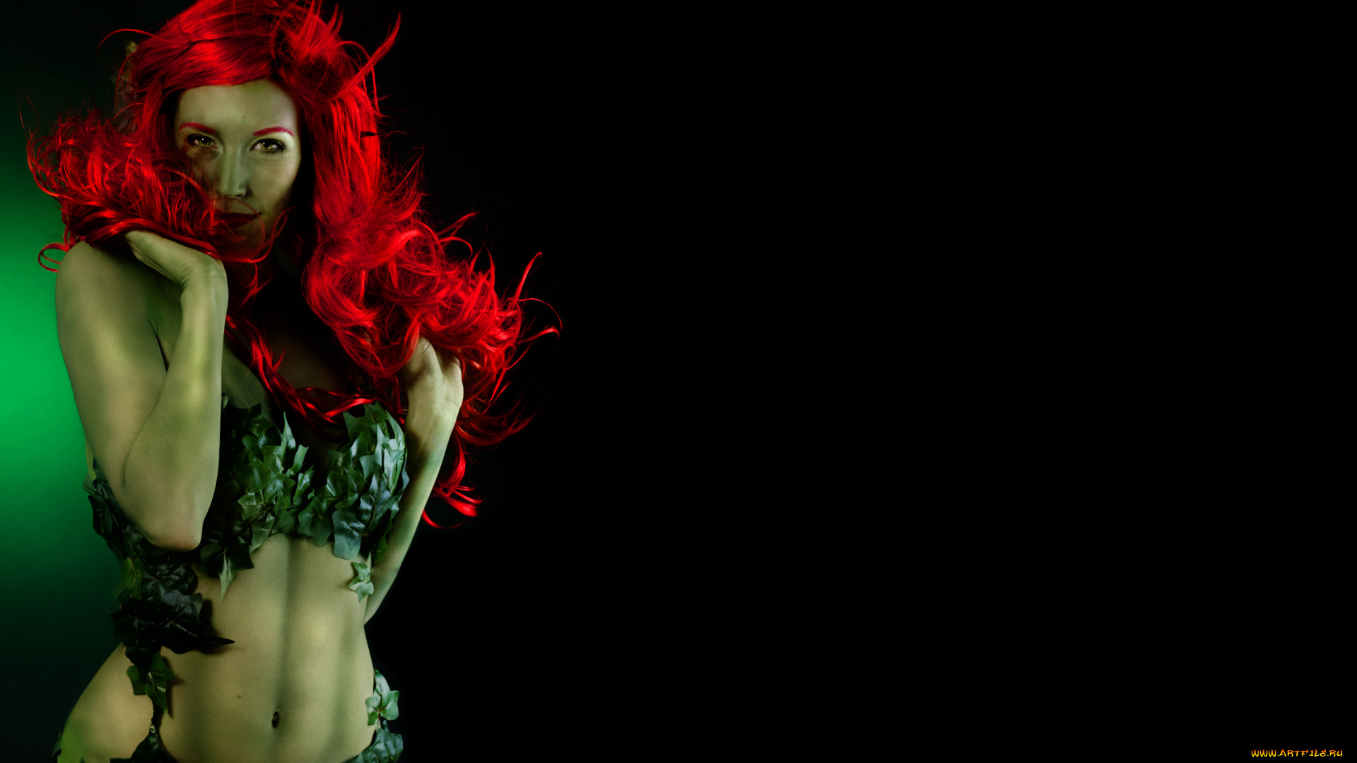 девушка, девушки, -unsort, , креатив, костюм, poison, ivy, ядовитый, плющ