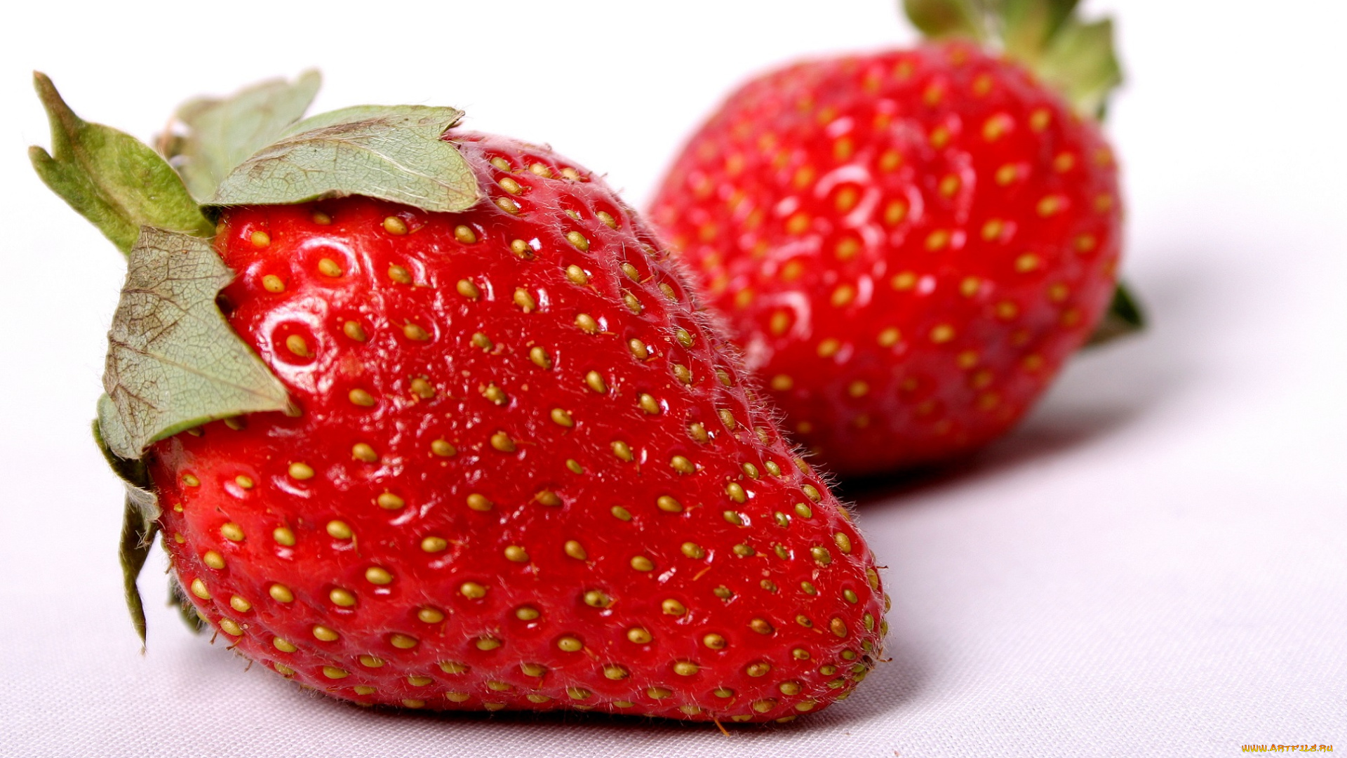 еда, клубника, , земляника, красная, белый, фон