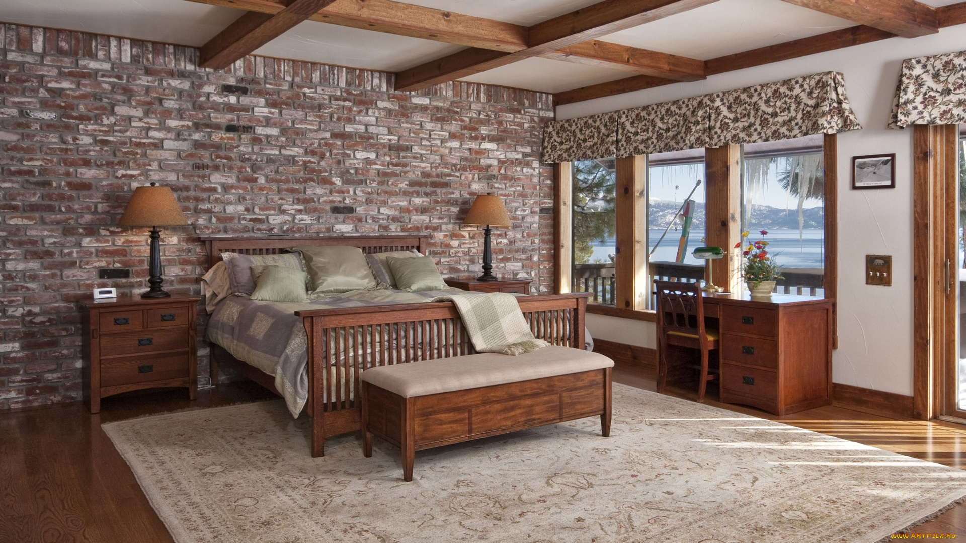 интерьер, спальня, кровать