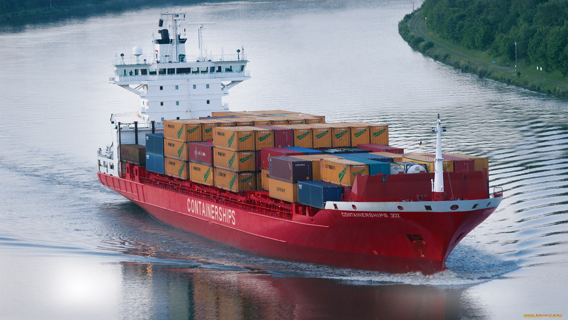 корабли, грузовые, суда, conteiners, ship