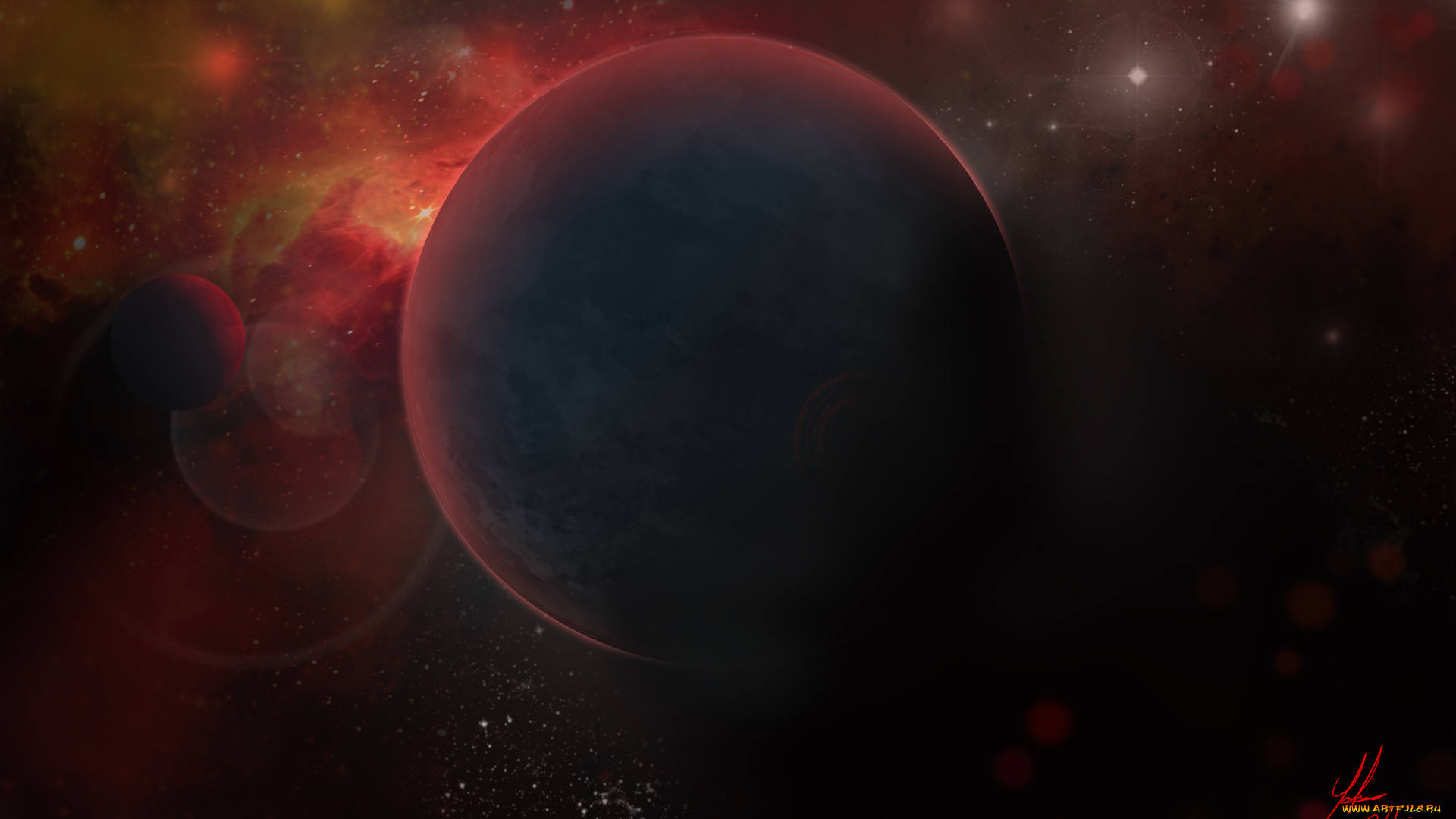 космос, арт, планета