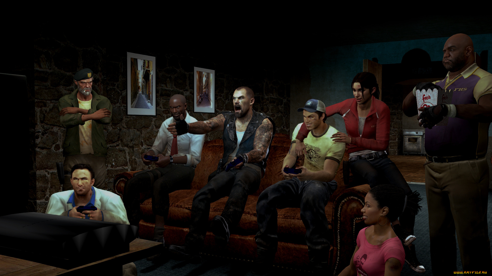 left, 4, dead, видео, игры, двойная, компания, left, 4, dead