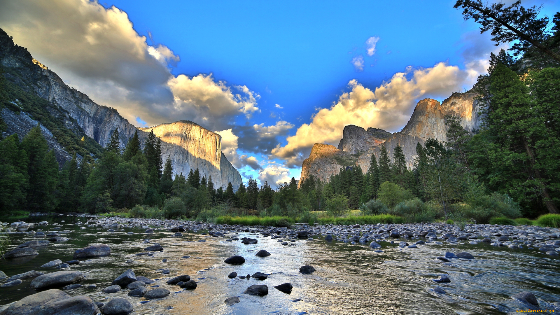 природа, реки, озера, лес, река, скалы, горы