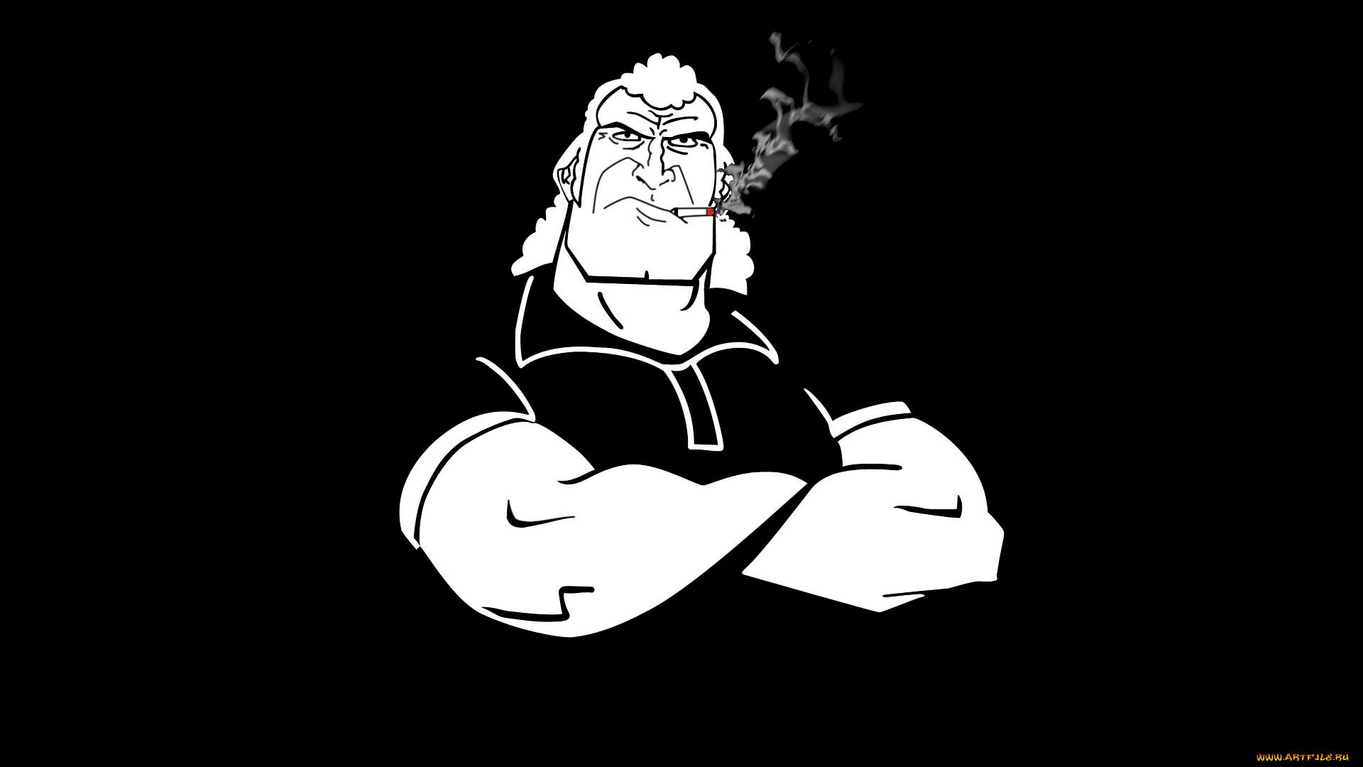 рисованные, минимализм, сигарета