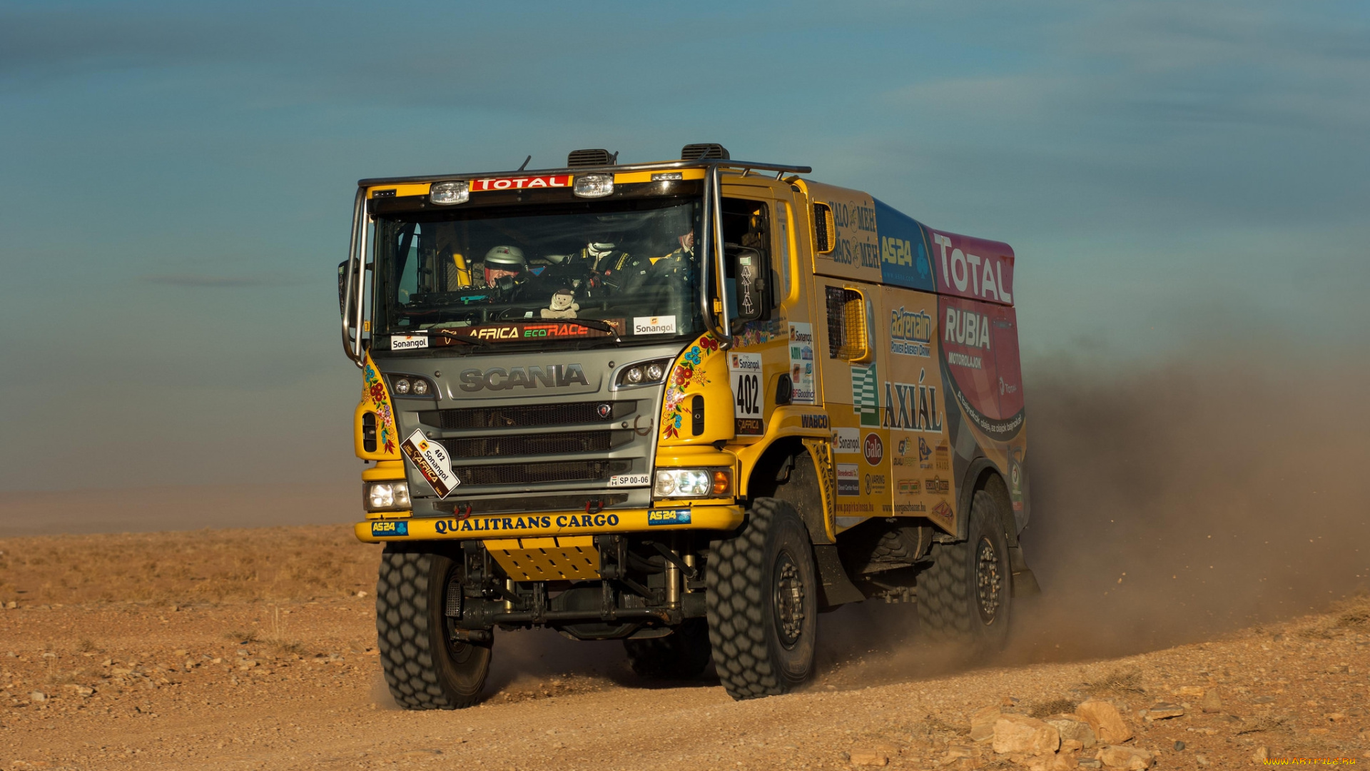 спорт, авторалли, пустыня, грузовик, ралли