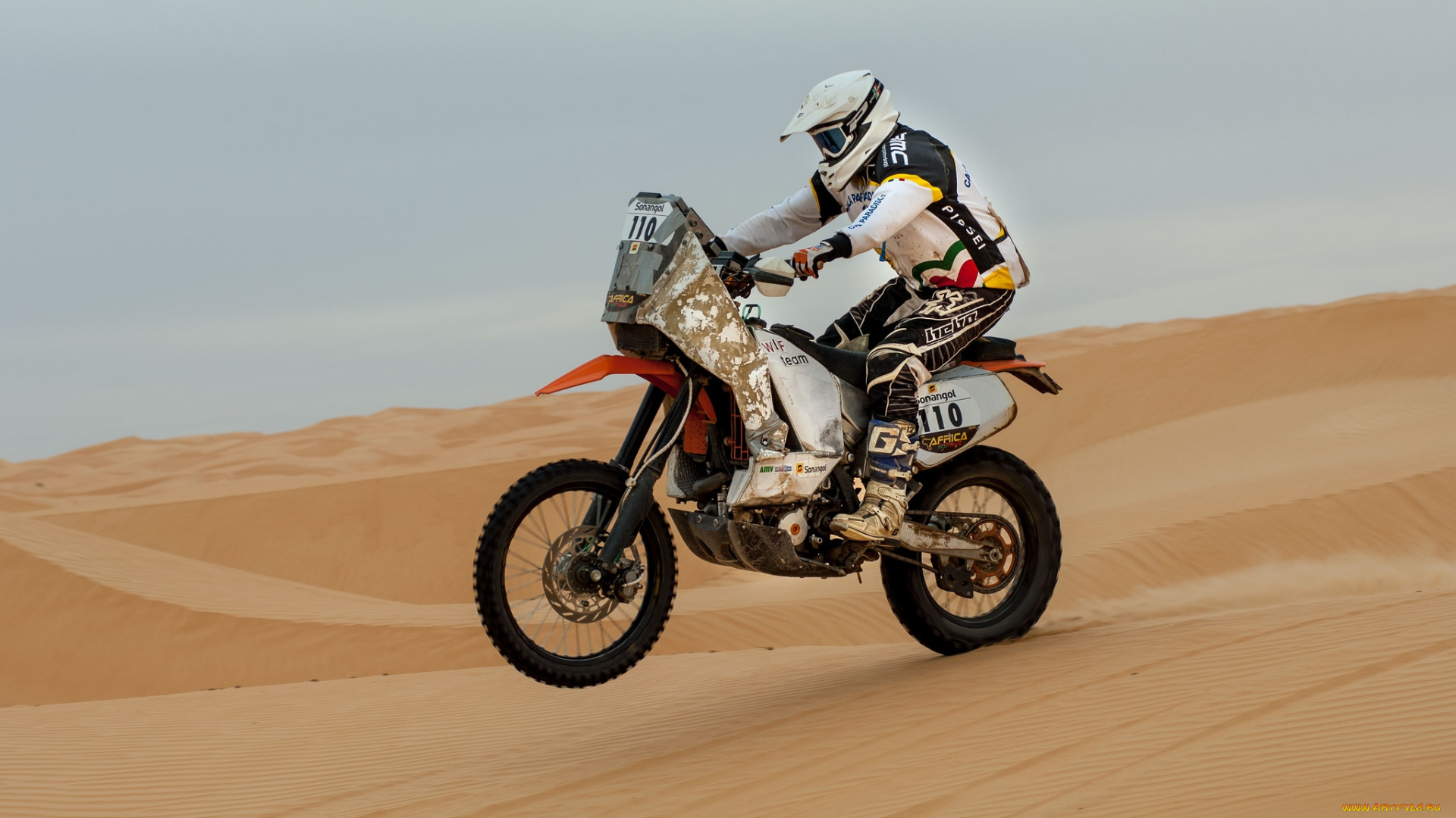 спорт, мотокросс, пустыня, мотоцикл, ралли