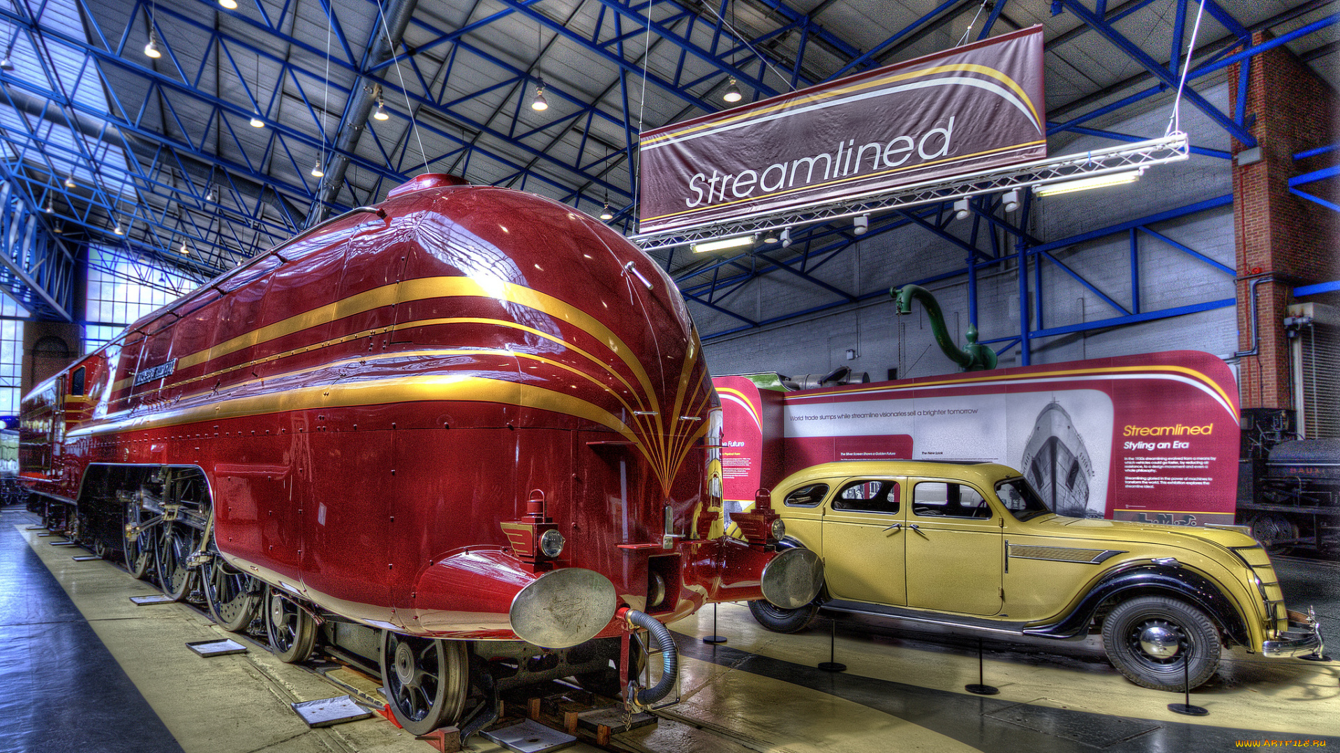 техника, паровозы, музей, экспонаты, автомобиль, паровоз