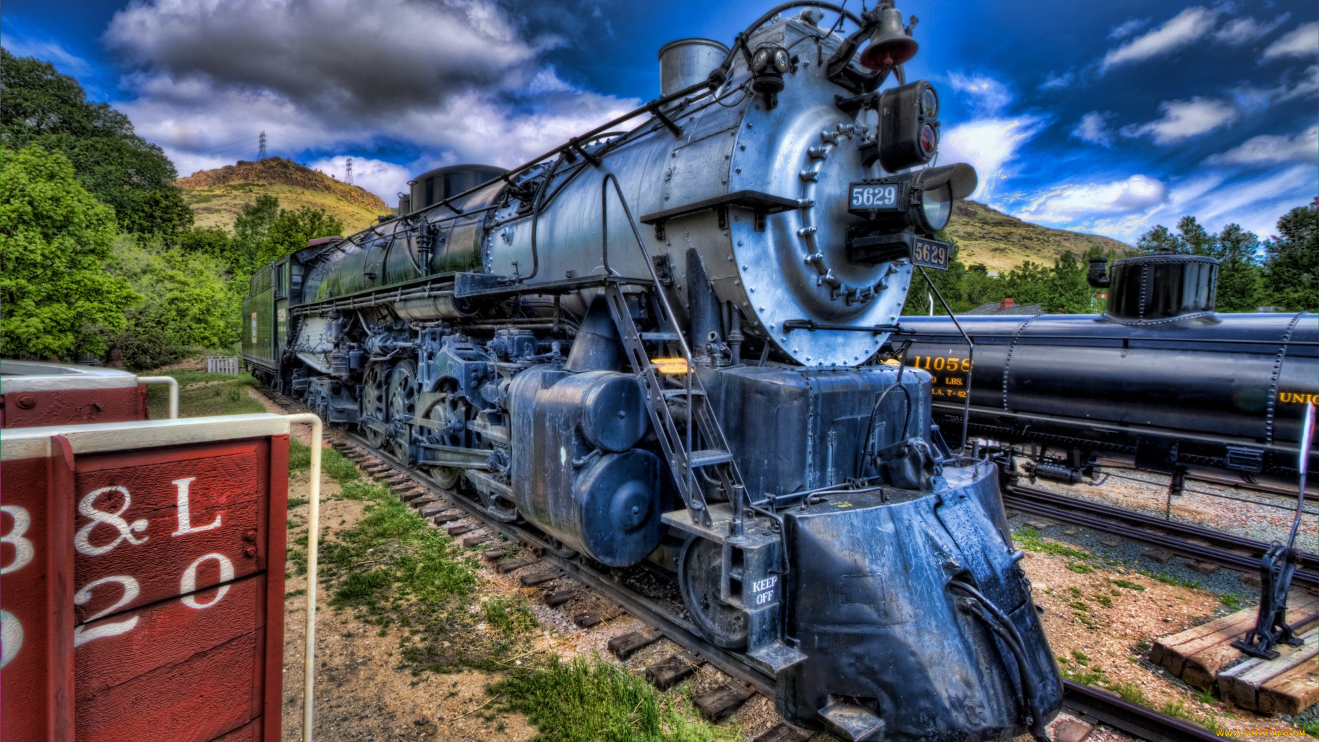 техника, паровозы, рельсы, паровоз