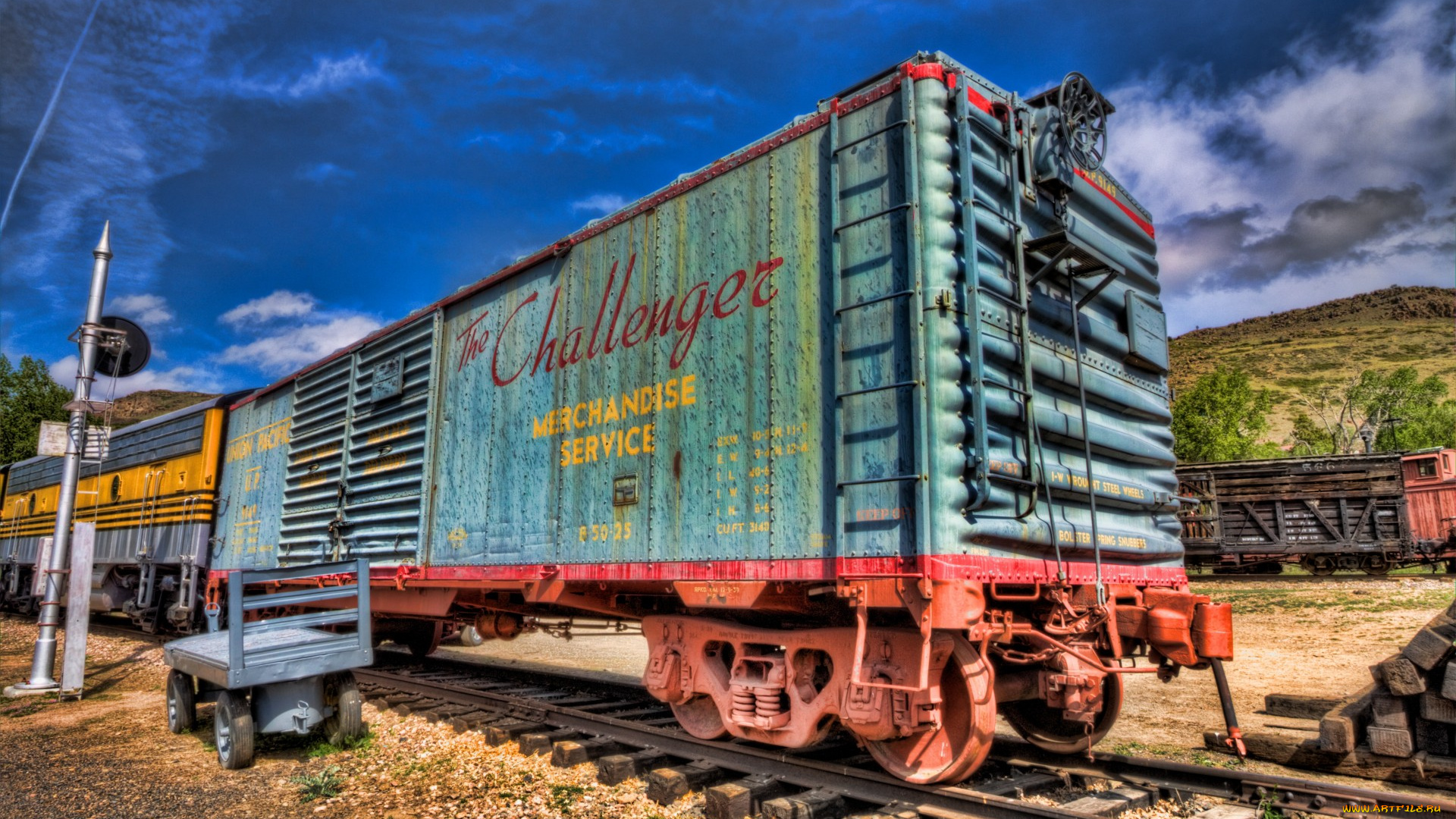 техника, вагоны, рельсы