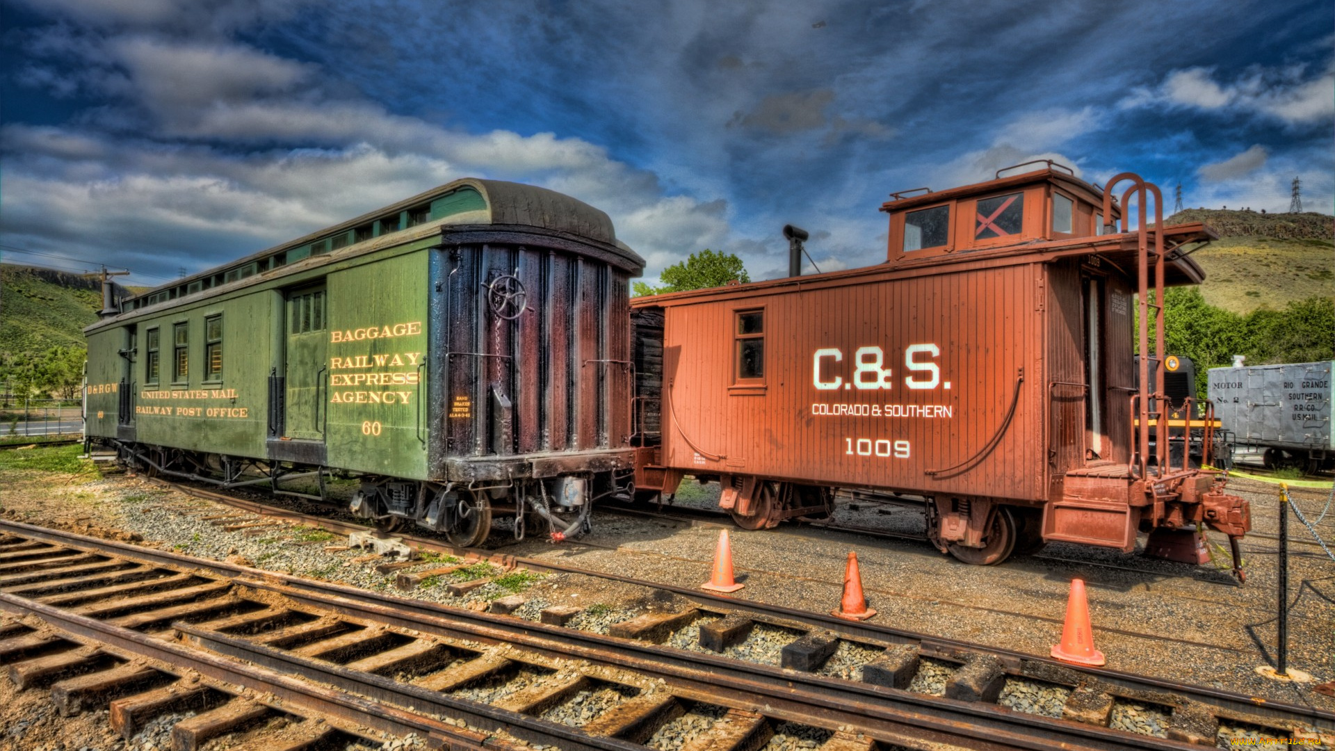 техника, вагоны, рельсы