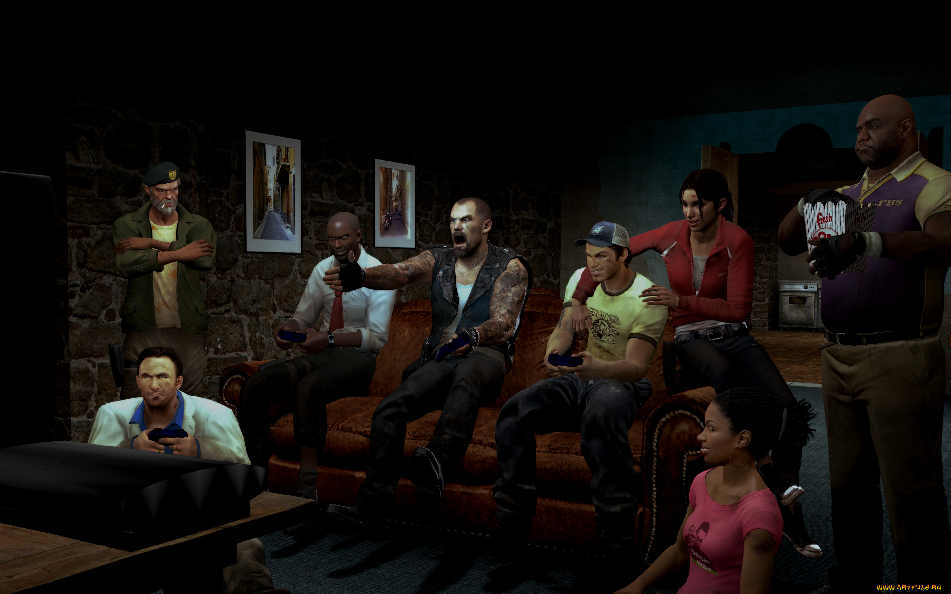 left, 4, dead, видео, игры, двойная, компания, left, 4, dead