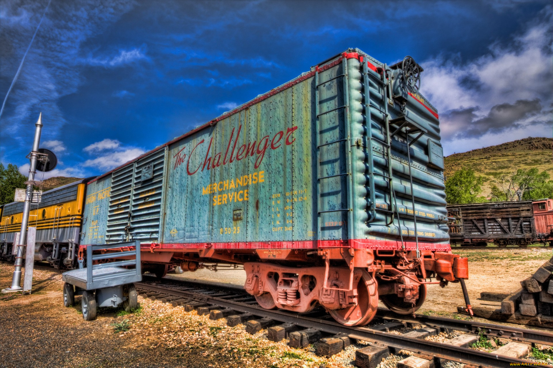 техника, вагоны, рельсы