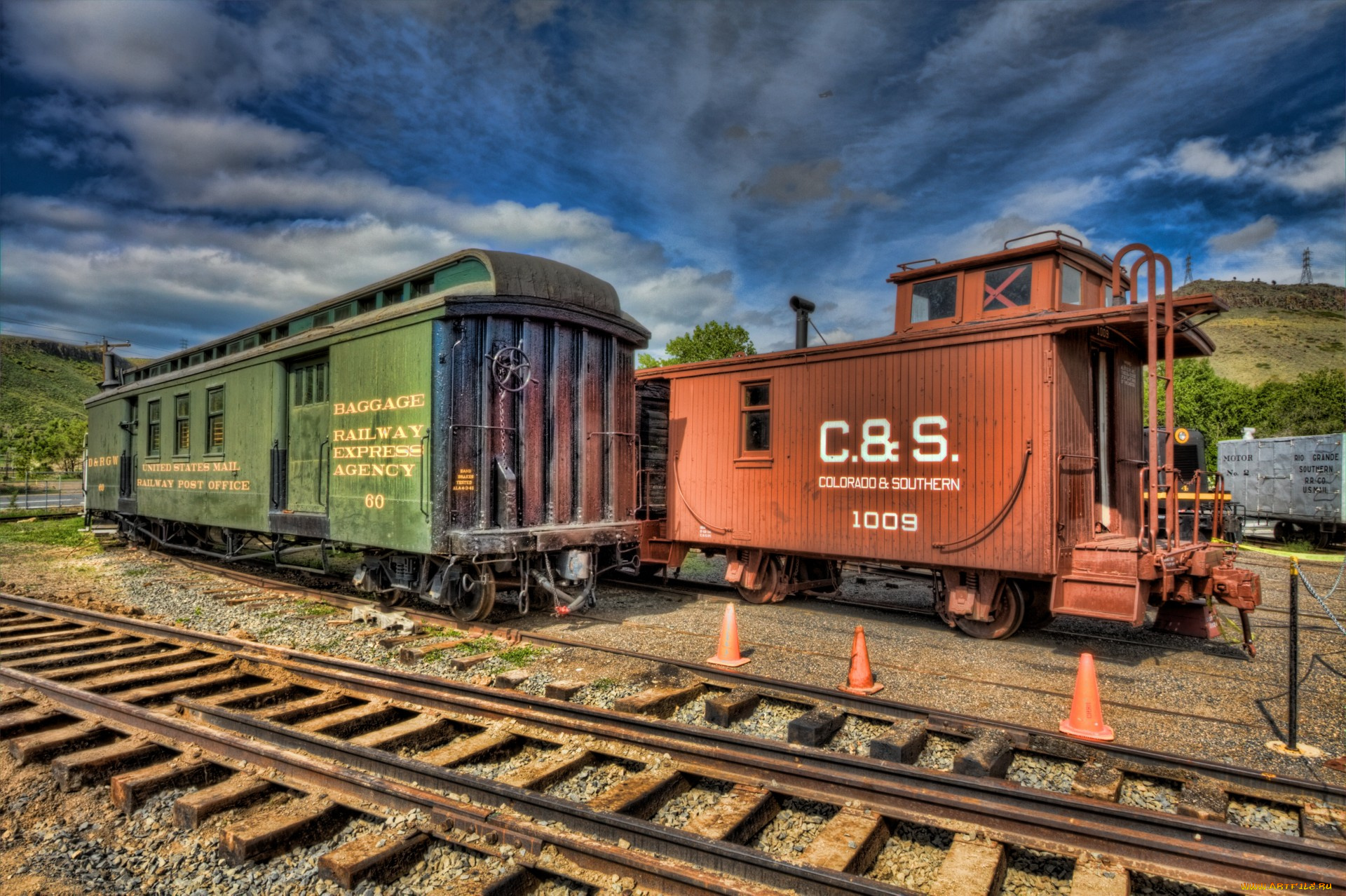 техника, вагоны, рельсы