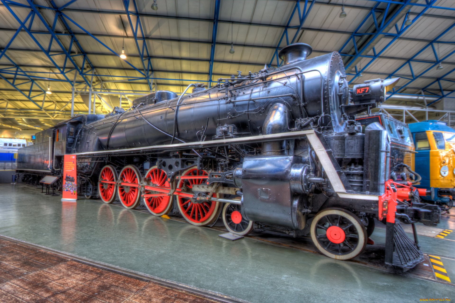 техника, паровозы, паровоз, музей, экспонат