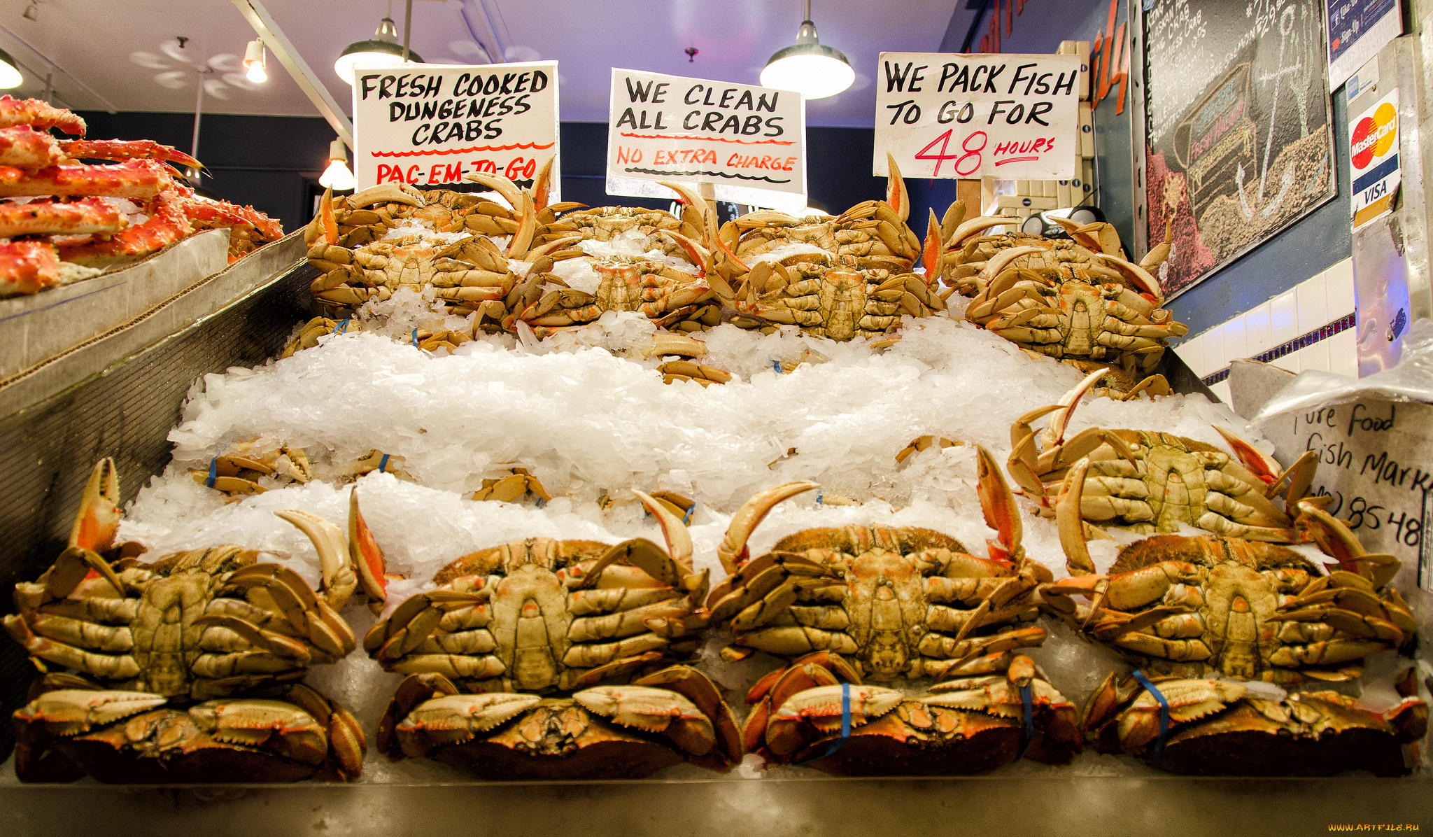 еда, рыба, , морепродукты, , суши, , роллы, крабы, прилавок