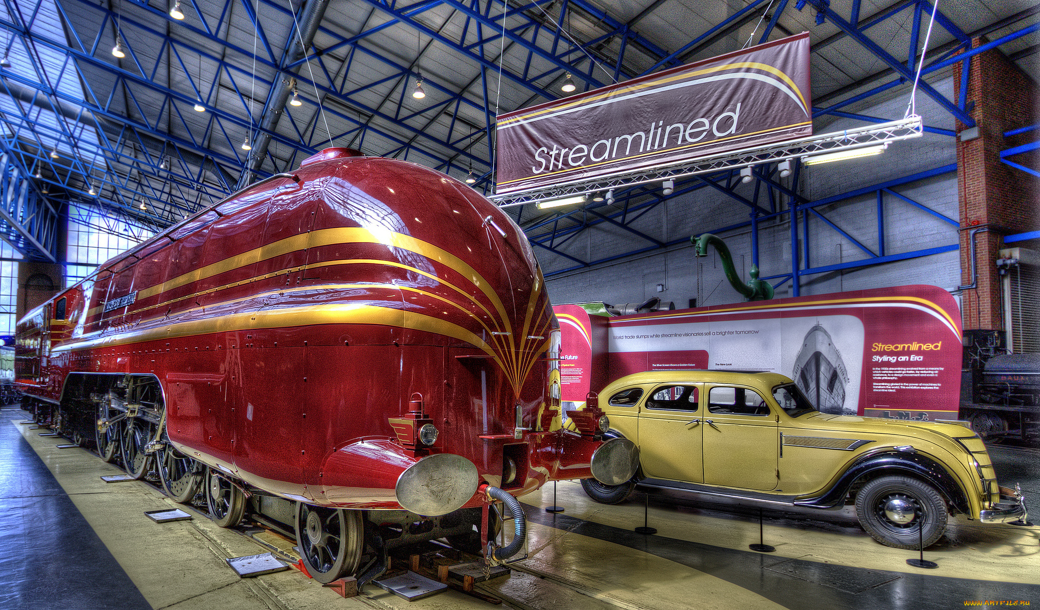 техника, паровозы, музей, экспонаты, автомобиль, паровоз