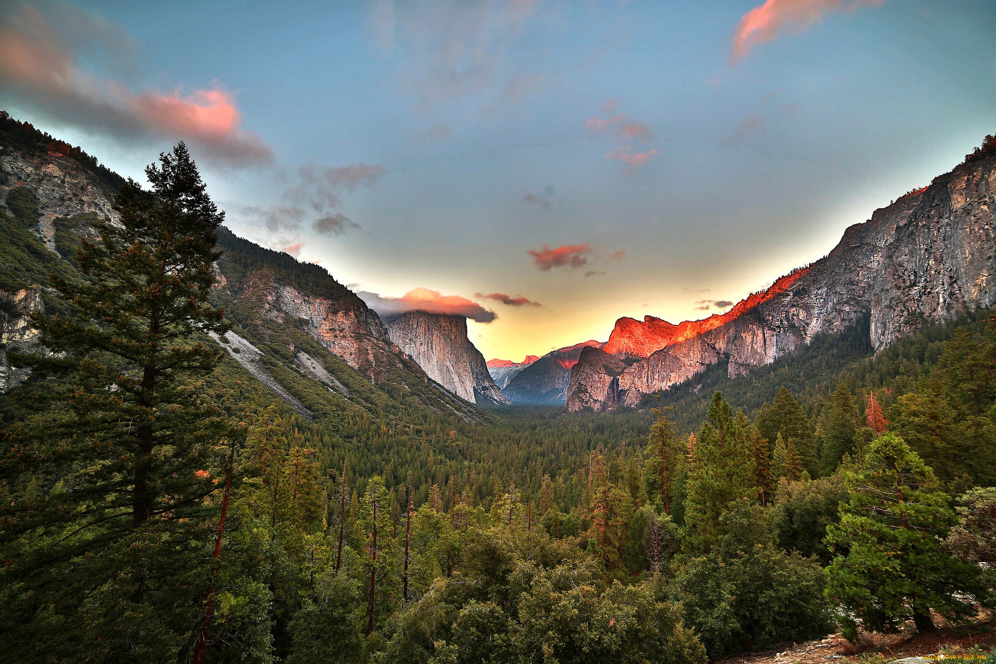 yosemite, national, park, , california, природа, горы, свет, лес, ущелье