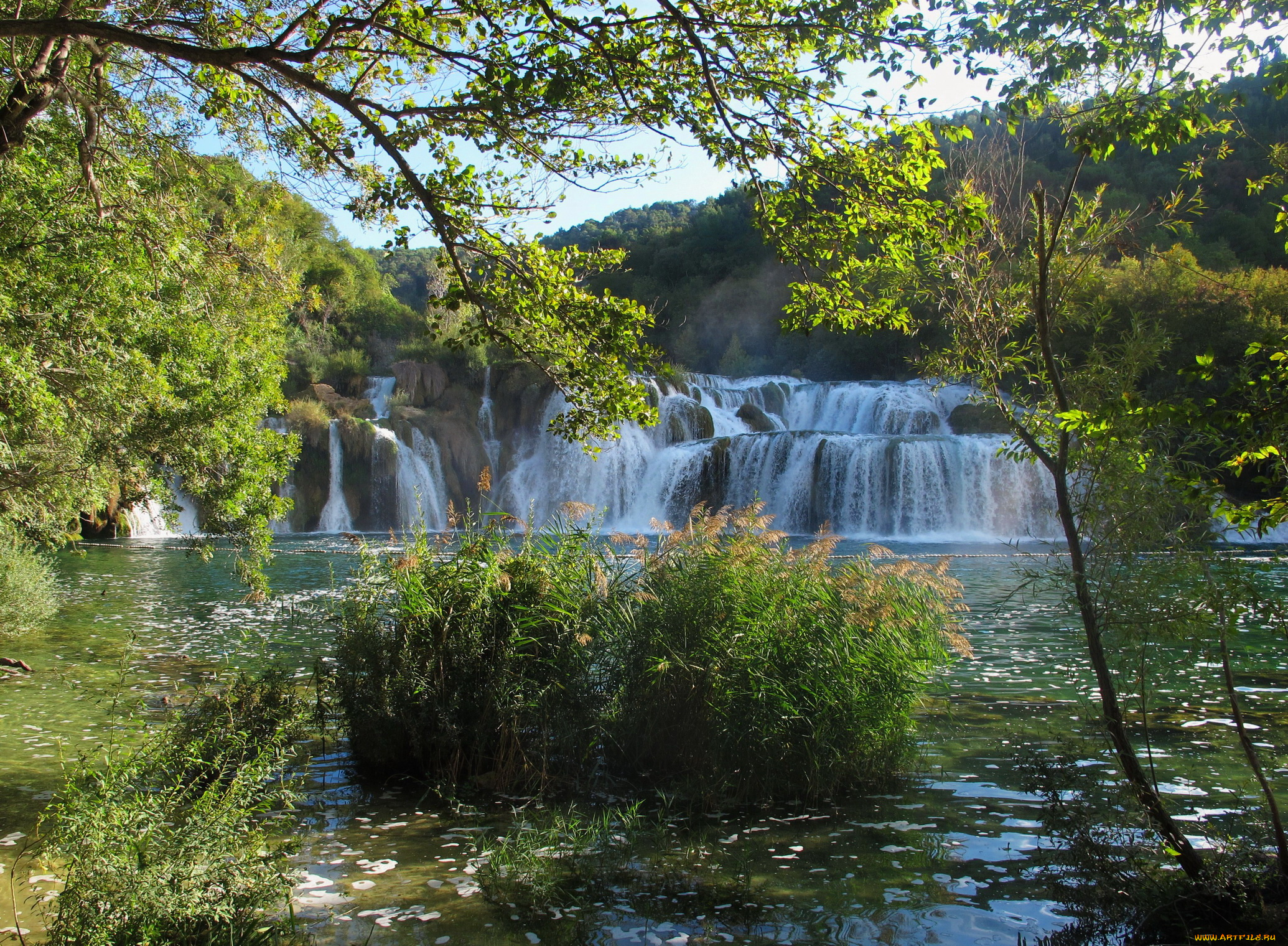 хорватия, krka, nat, , park, природа, водопады, хорватия, деревья, водопад, парк