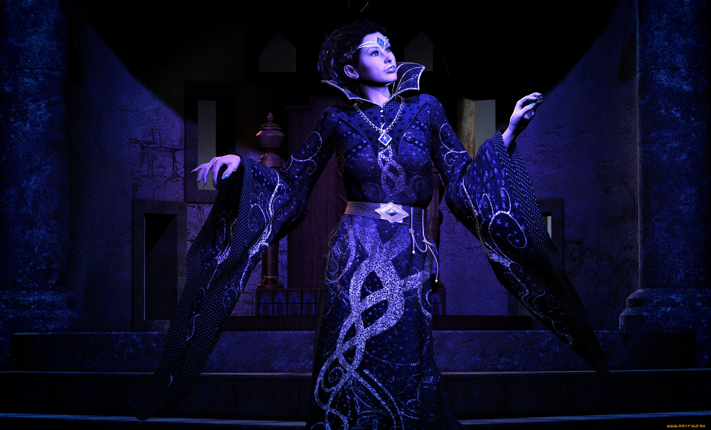 3д, графика, fantasy, , фантазия, платье, девушка