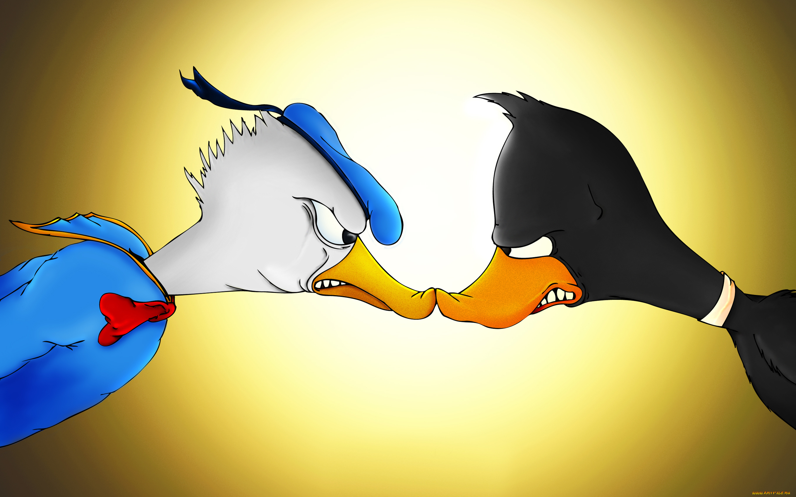 donald, duck, vs, daffy, duck, мультфильмы, looney, tunes, looney, tunes, daffy, duck, весёлые, мелодии