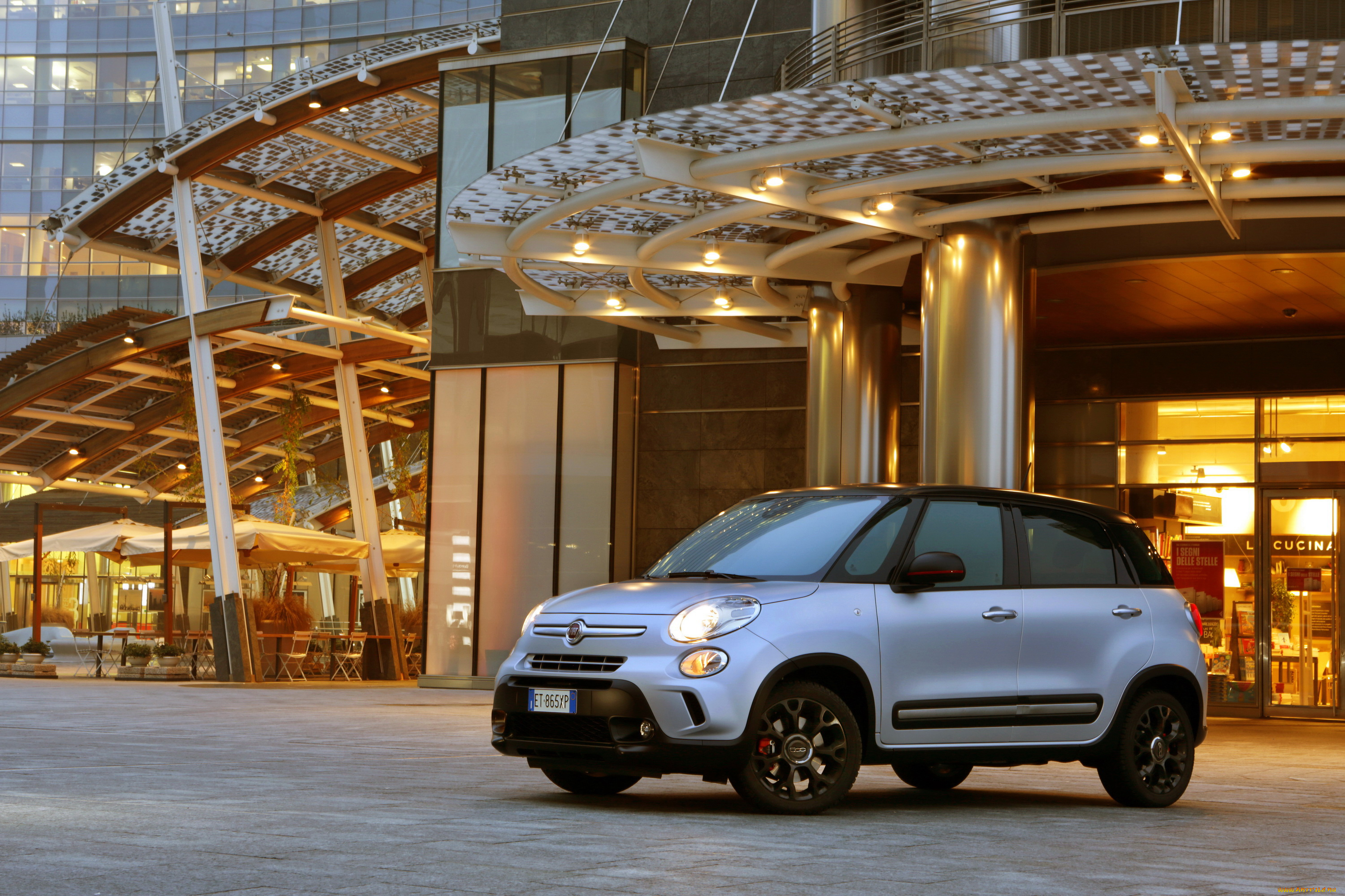 2014, fiat, 500l, beats, edition, автомобили, fiat, серебристый, тюнинг