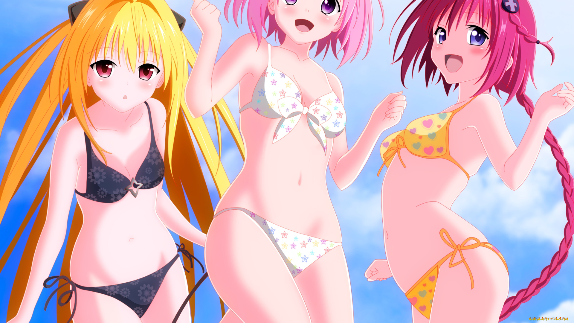 разное, арты, девушки, взгляд, фон