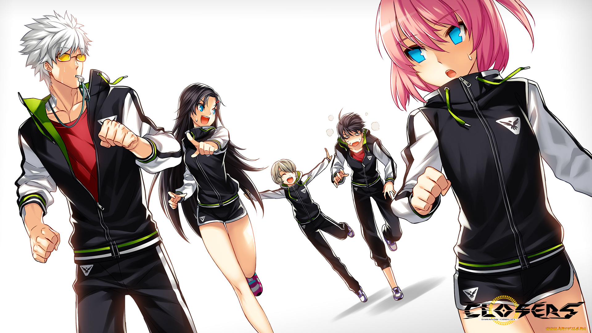 аниме, closers, игра, парни, арт, девушки