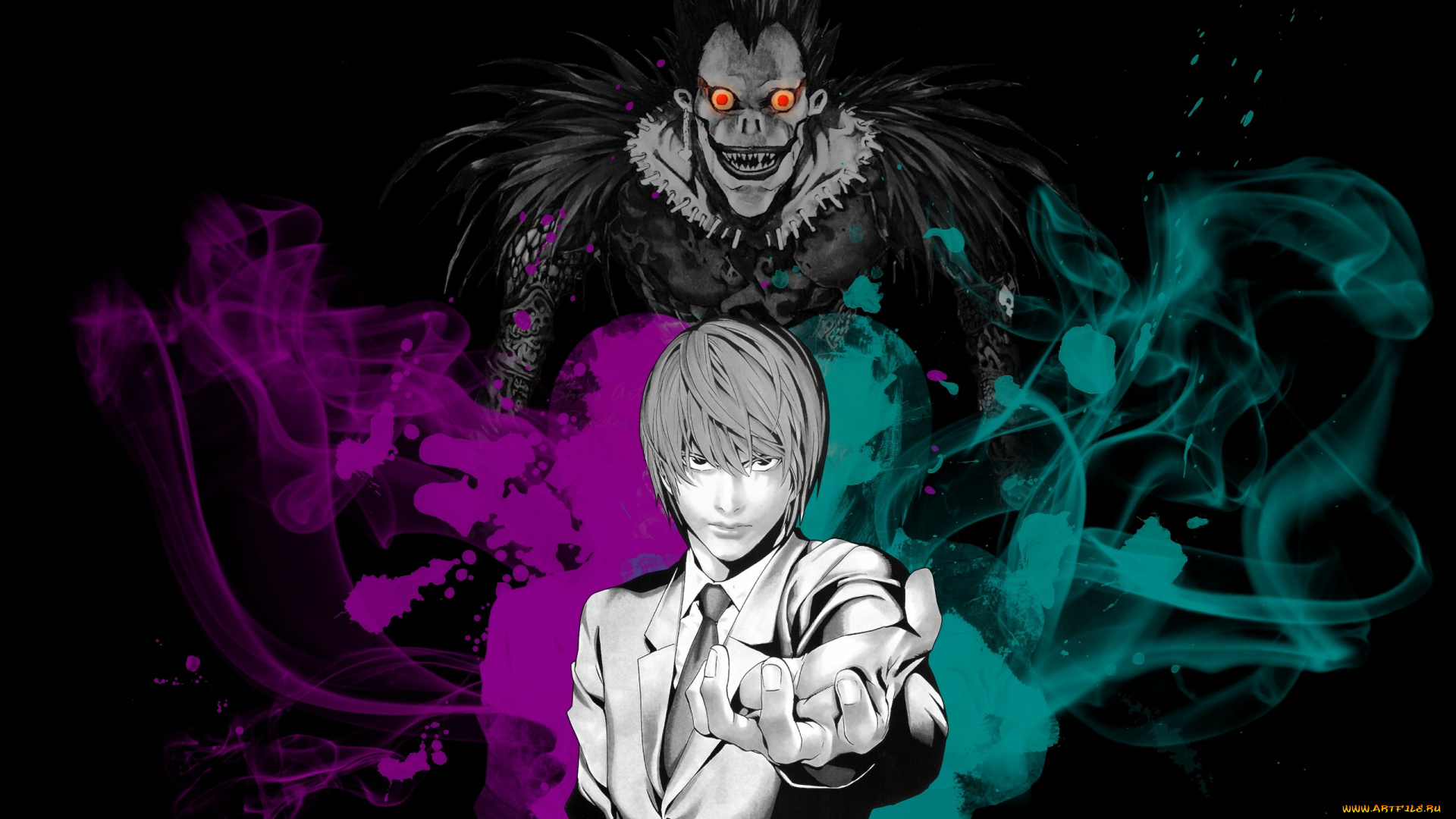 аниме, death, note, кира, смерть