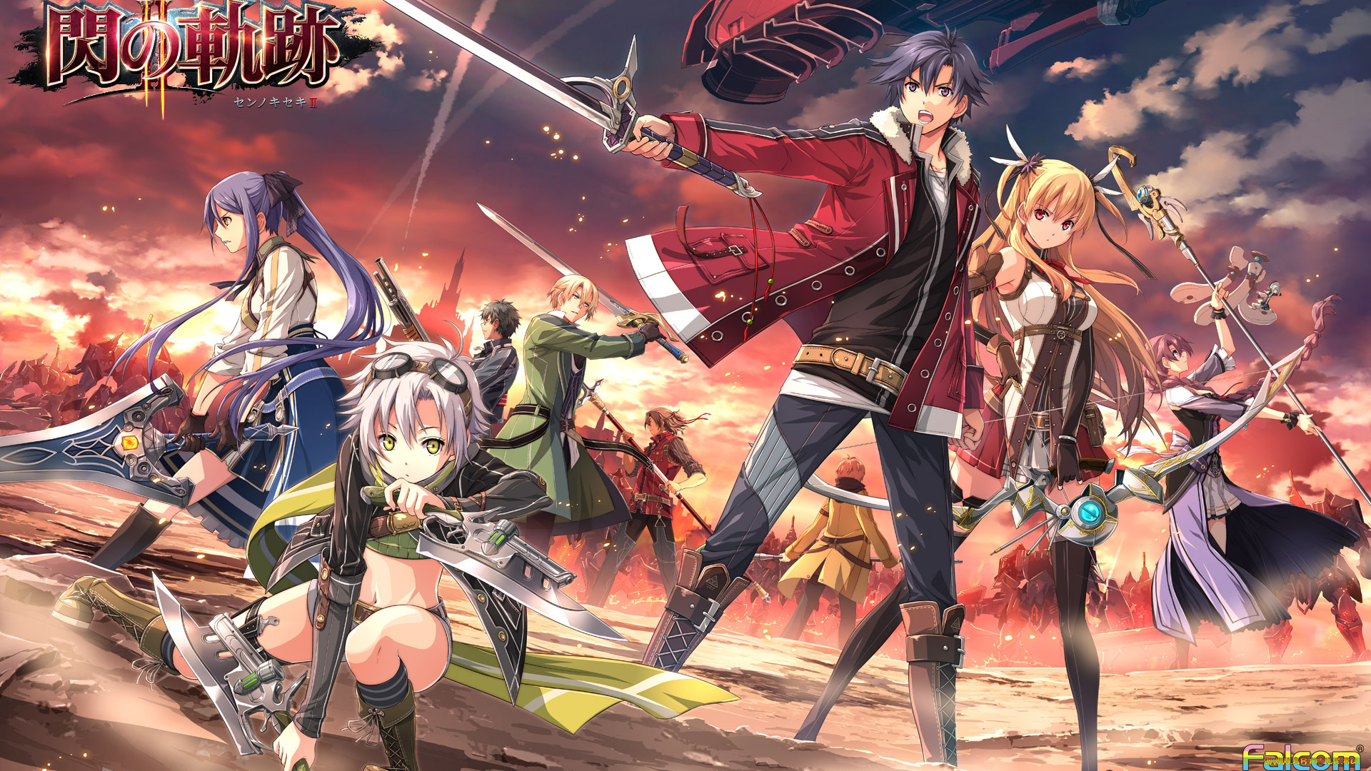 аниме, оружие, , техника, , технологии, меч, парень, sen, no, kiseki, 2, девушки