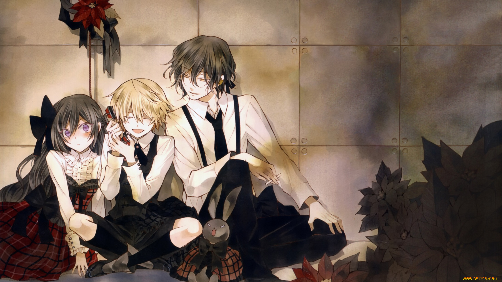 аниме, pandora, hearts, девушка, парень