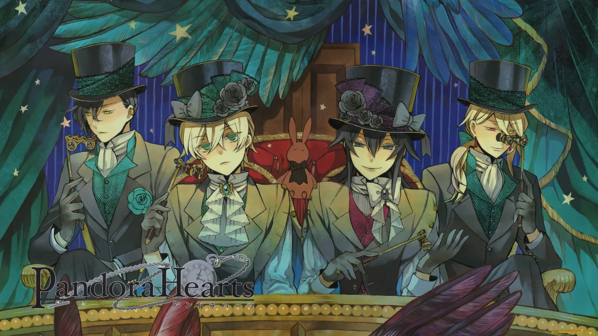 аниме, pandora, hearts, парни