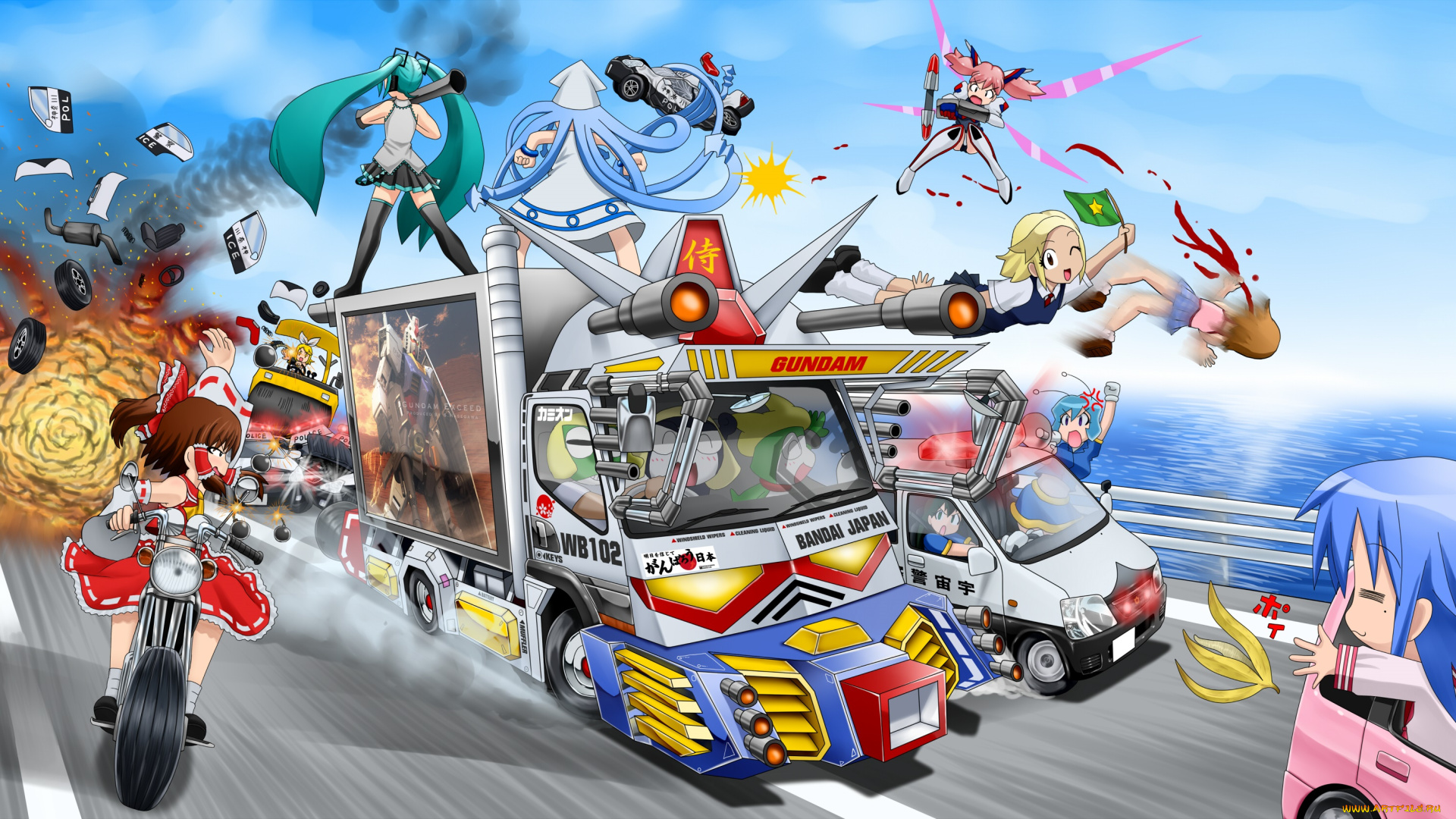 аниме, unknown, , другое, скорость, гонки