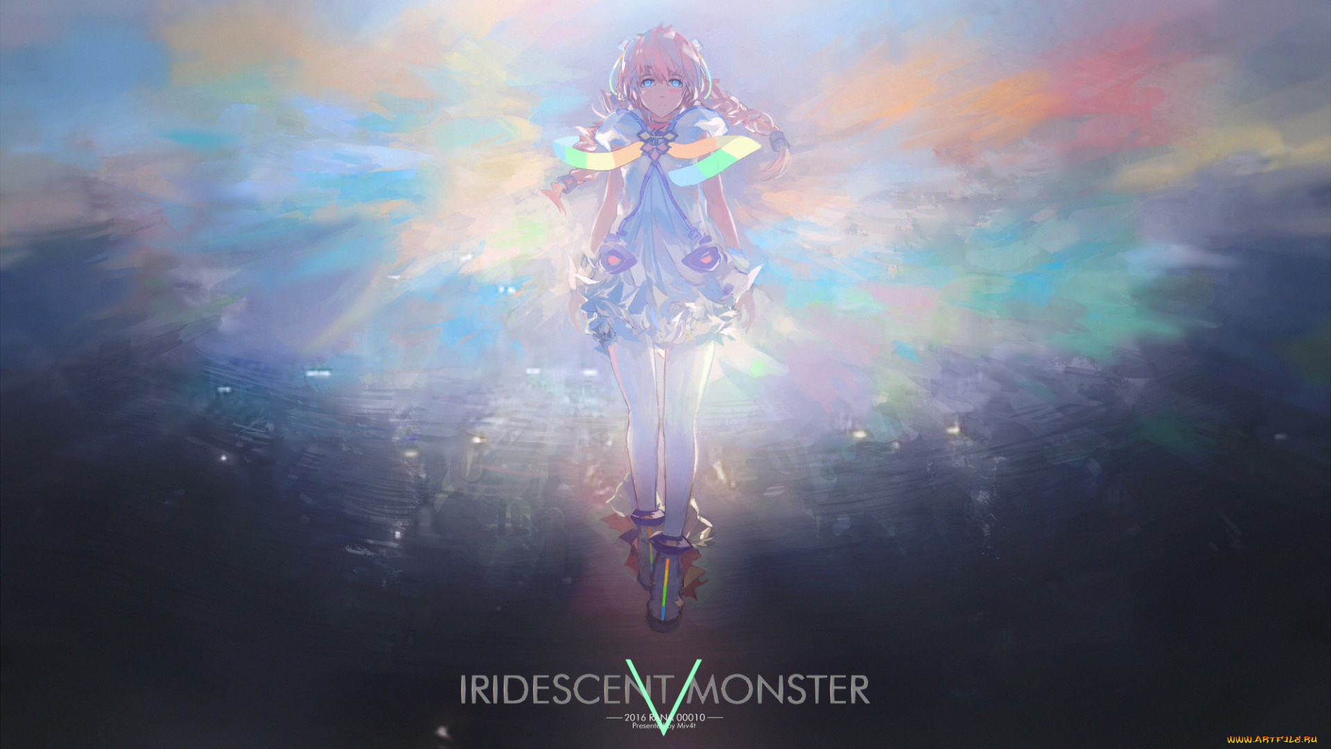 аниме, vocaloid, девушка