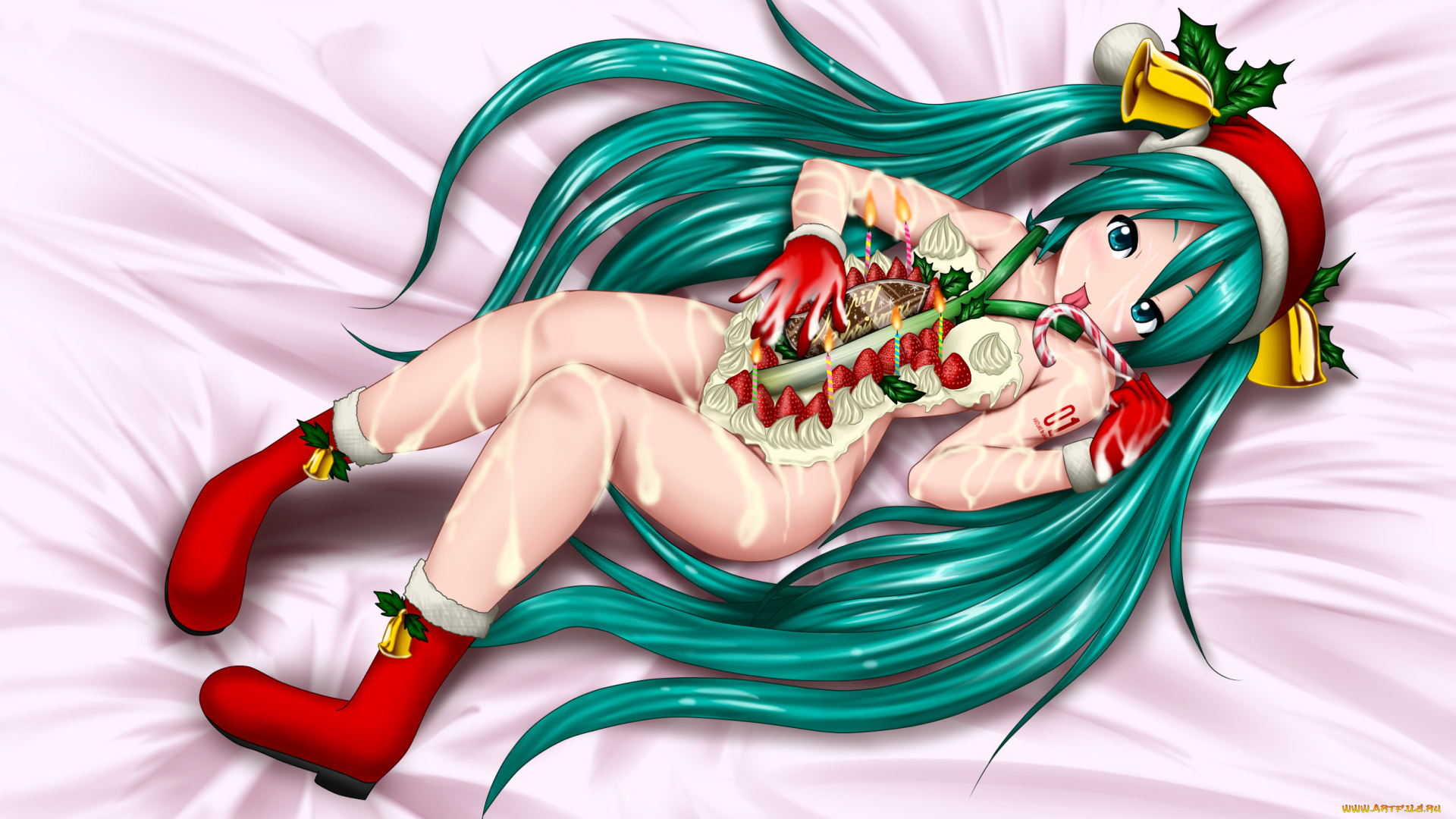 аниме, vocaloid, девушка, фон, взгляд