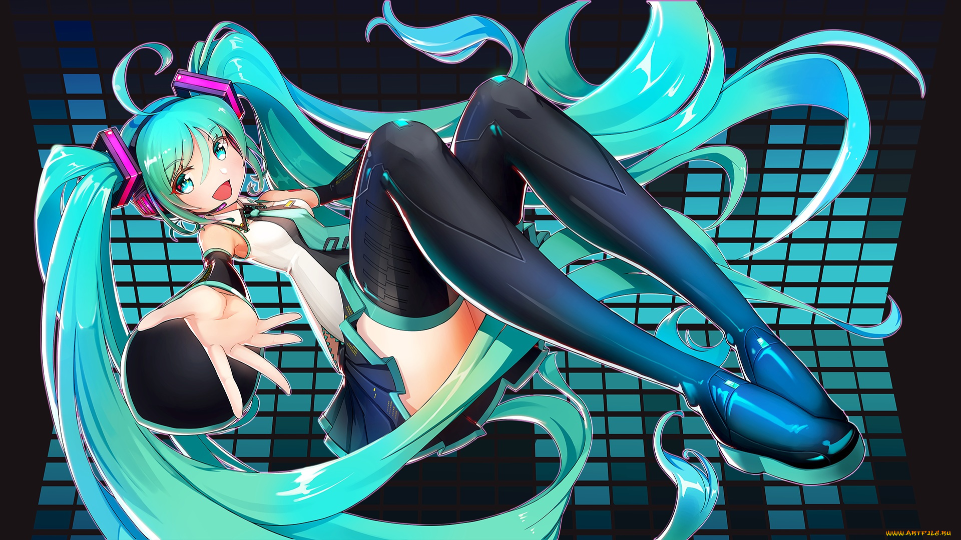 аниме, vocaloid, мику