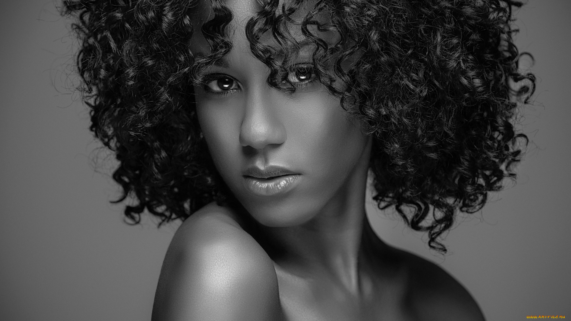 девушки, -unsort, , Черно-белые, обои, лицо, взгляд