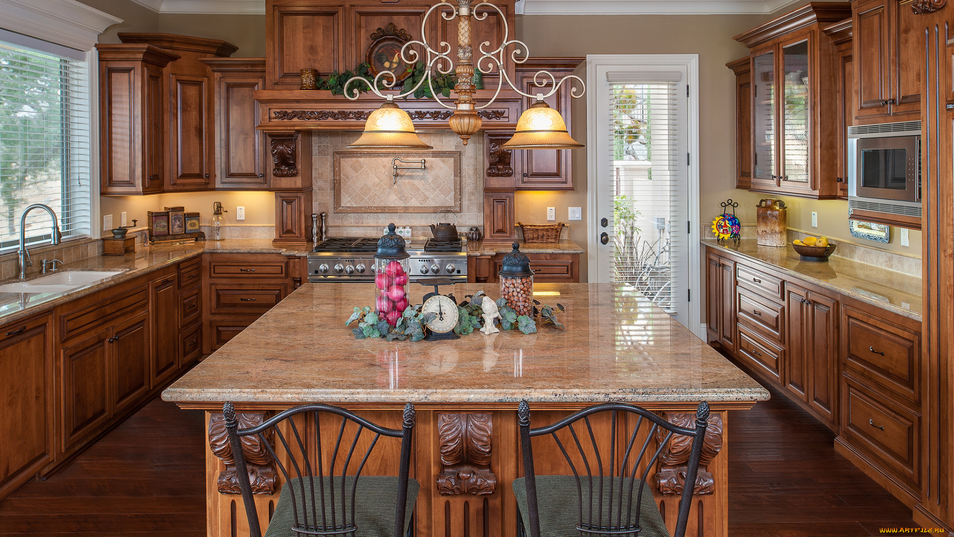 интерьер, столовая, стиль, дерево, мебель, люстра, кухня, декор, дизайн